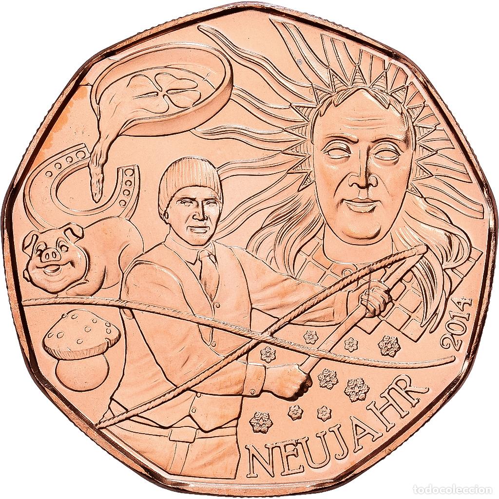 Monedas antiguas de Europa: [#1513804] Austria, 5 Euro, Les coutumes porte-bonheurs du nouvel an, 2014, AUSTRIAN MINT