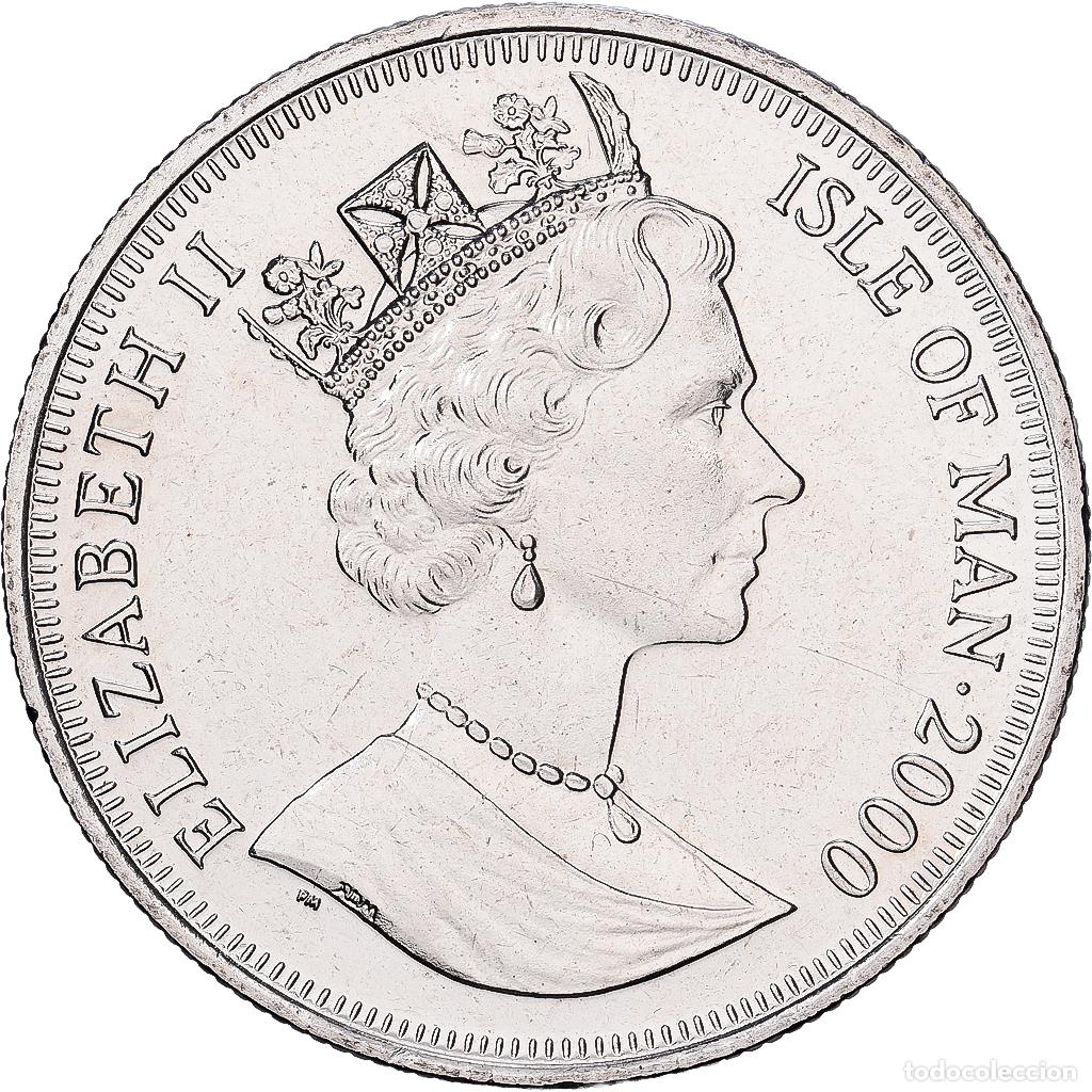 Monedas antiguas de Europa: [#1513788] Isla de Man, 1 Crown, 2000, Pobjoy Mint, Chute du mur de berlin 1989
