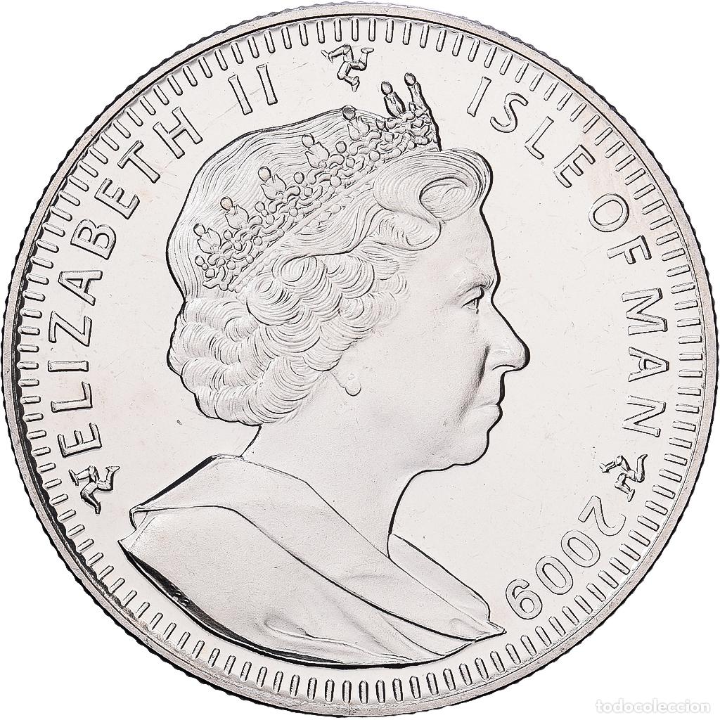 Monedas antiguas de Europa: [#1513786] Isla de Man, 1 Crown, 2009, Pobjoy Mint, 40eme anniversaire du premier pas sur