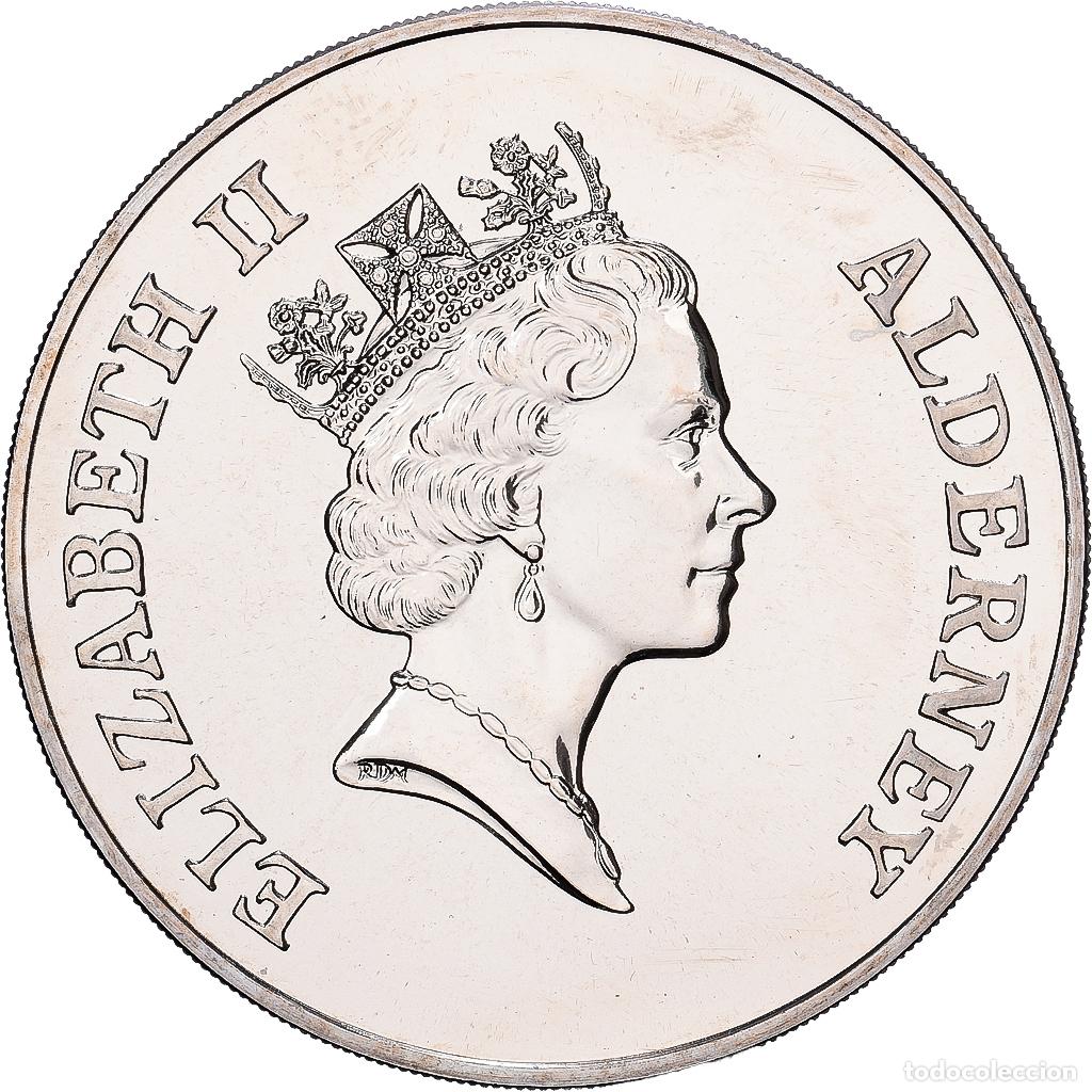 Monedas antiguas de Europa: [#1513793] Guernsey, 2 Livres, 1999, British Royal Mint, &Eacute;clipse solaire du 11 ao&ucirc;t 1999