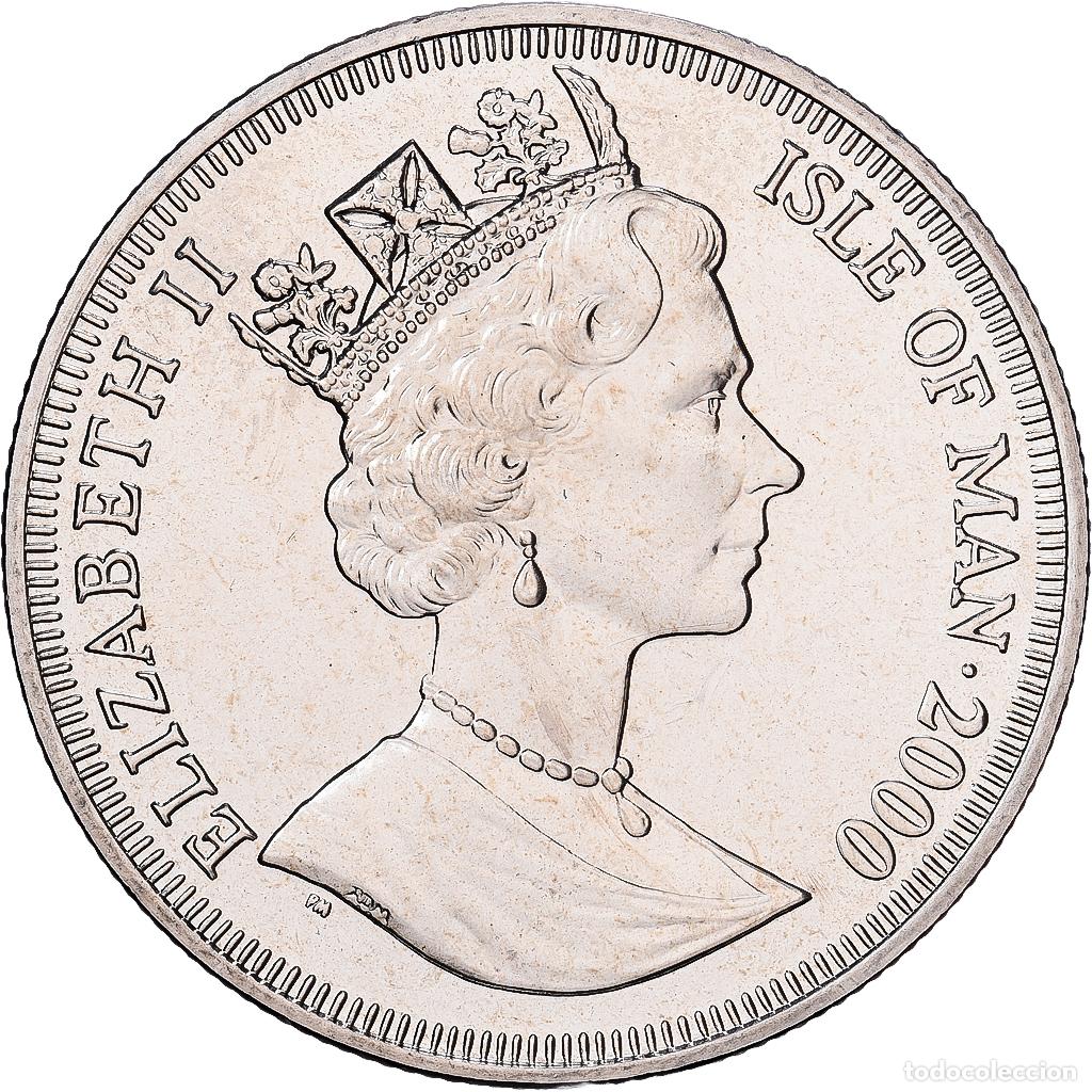 Monedas antiguas de Europa: [#1513794] Isla de Man, 1 couronne, 2000, Pobjoy Mint, Mill&eacute;naire - Station spatiale
