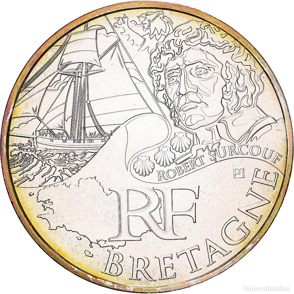 Monedas antiguas de Europa: [#1551835] Francia, 10 Euro, Bretagne, 2012, Paris, Plata, EBC+, Gadoury:EU514, KM:1866