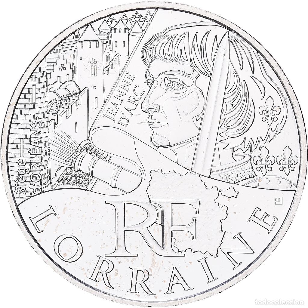 Monedas antiguas de Europa: [#1551842] Francia, 10 Euro, Lorraine, 2012, Paris, Plata, EBC+, Gadoury:EU514, KM:1888