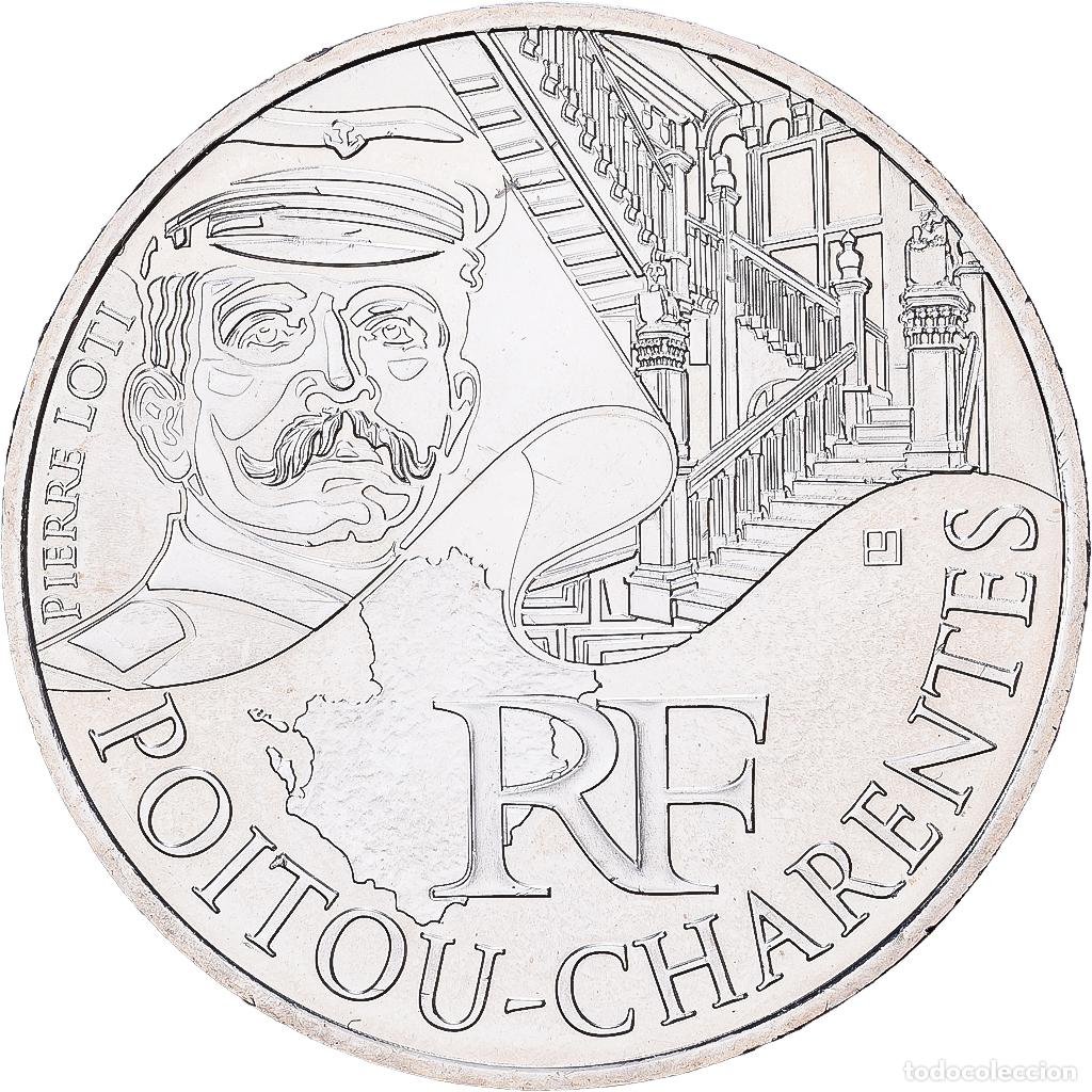 Monedas antiguas de Europa: [#1551848] Francia, 10 Euro, Poitou-Charentes, 2012, Paris, Plata, EBC+, Gadoury:EU514