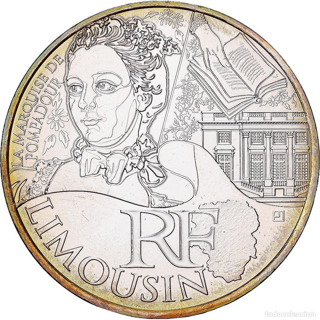 Monedas antiguas de Europa: [#1551849] Francia, 10 Euro, Limousin, 2012, Paris, Plata, EBC+, Gadoury:EU514, KM:1878