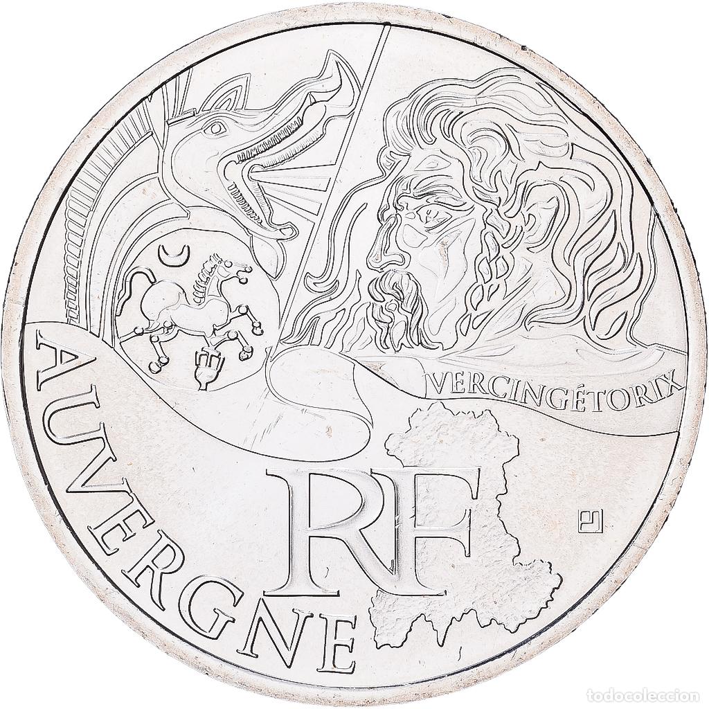 Monedas antiguas de Europa: [#1551850] Francia, 10 Euro, Auvergne, 2012, Paris, Plata, EBC+, Gadoury:EU514, KM:1864