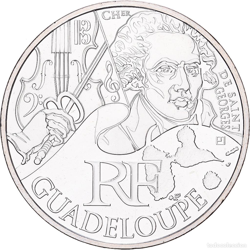 Monedas antiguas de Europa: [#1551858] Francia, 10 Euro, Guadeloupe, 2012, Paris, Plata, EBC+, Gadoury:EU514, KM:1873