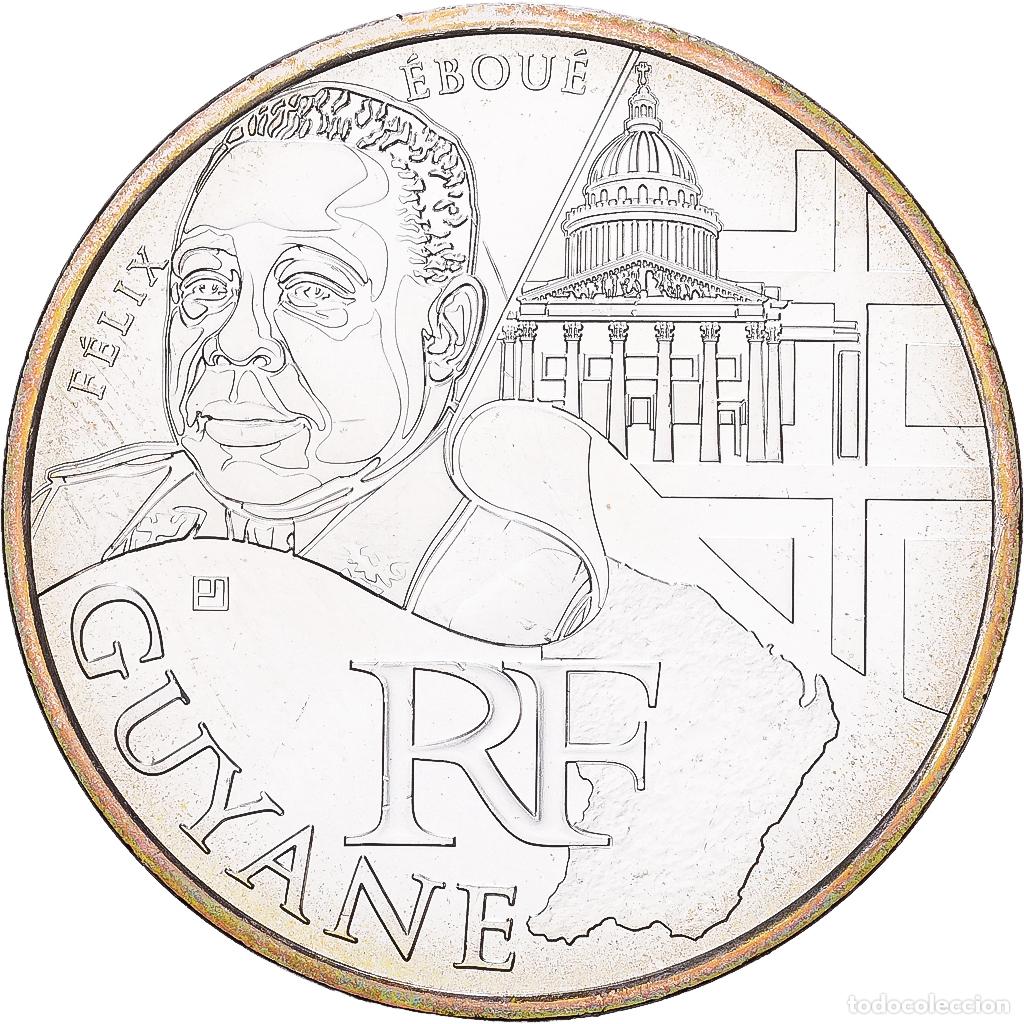 Monedas antiguas de Europa: [#1551860] Francia, 10 Euro, Guyane, 2012, Paris, Plata, EBC+, Gadoury:EU514, KM:1872
