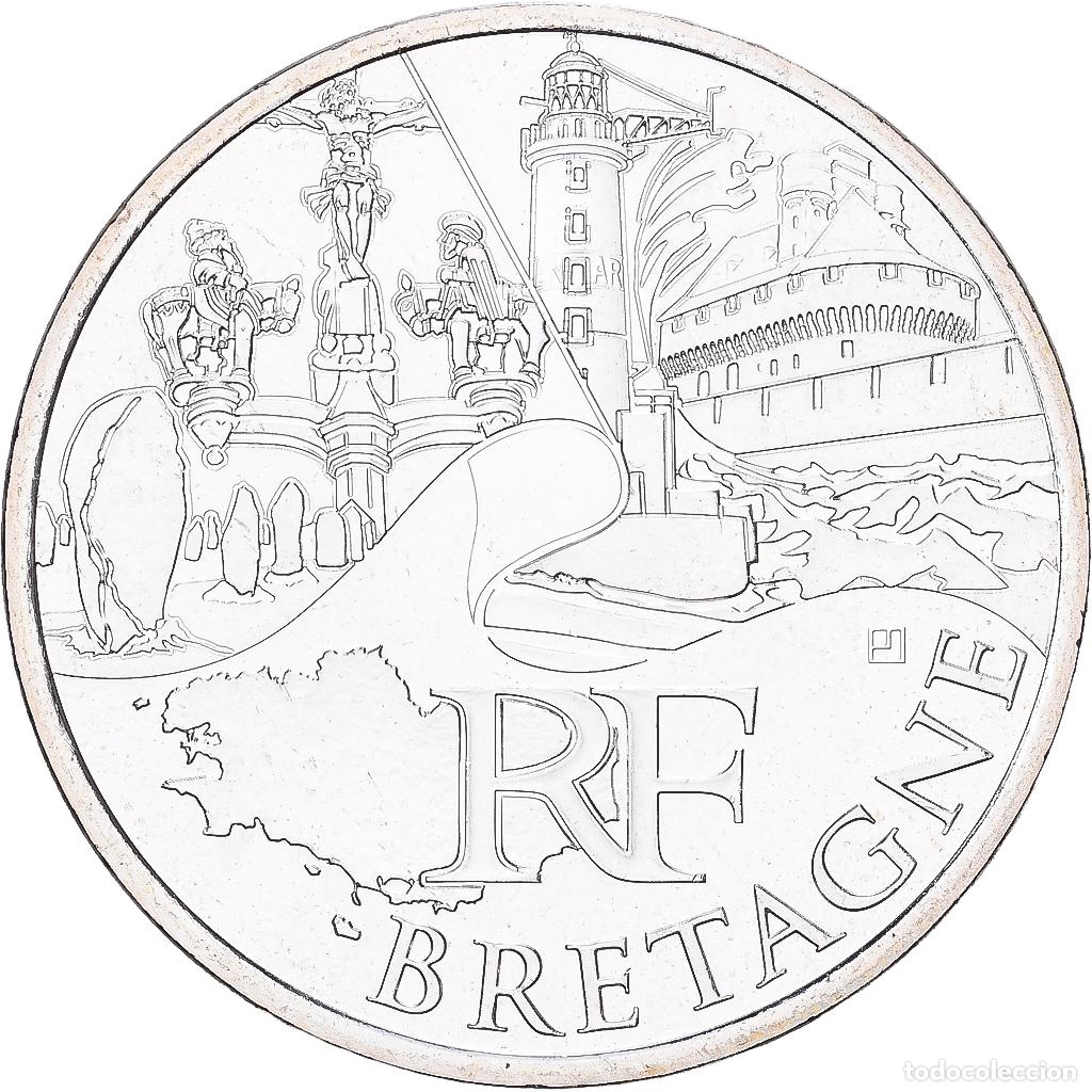 Monedas antiguas de Europa: [#1551862] Francia, 10 Euro, Bretagne, 2011, Paris, Plata, EBC+, Gadoury:EU450, KM:1730