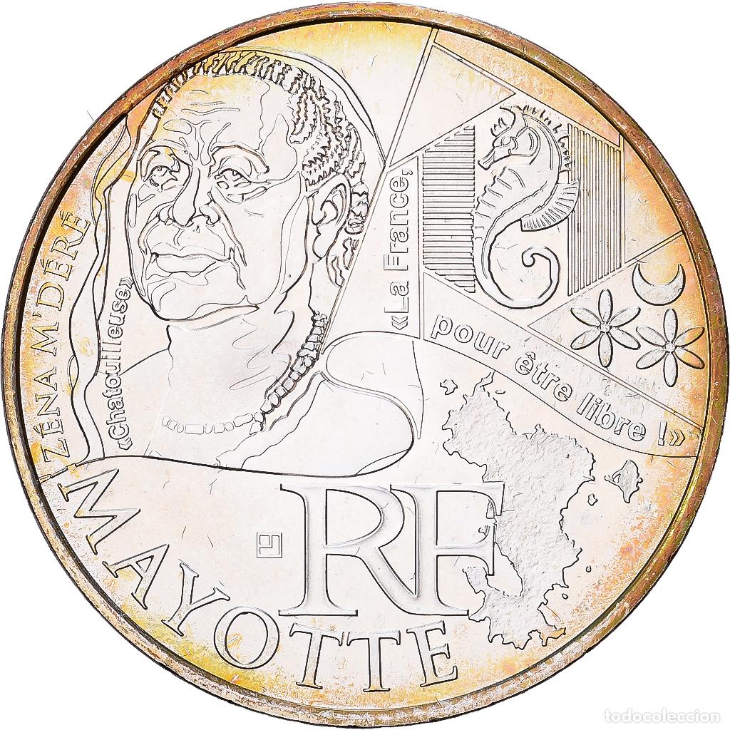 Monedas antiguas de Europa: [#1551861] Francia, 10 Euro, Mayotte, 2012, Paris, Plata, EBC+, Gadoury:EU514, KM:1862