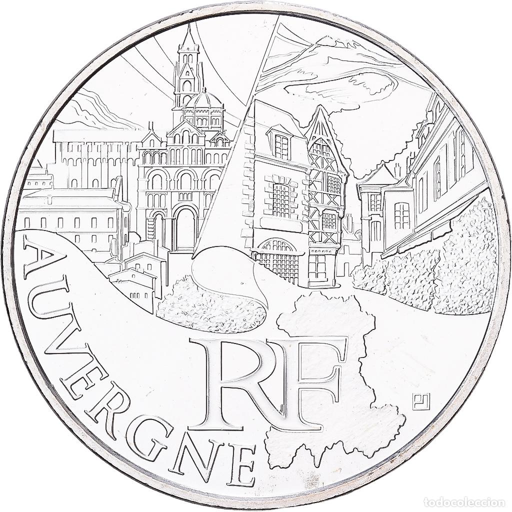 Monedas antiguas de Europa: [#1551869] Francia, 10 Euro, Auvergne, 2011, Paris, Plata, EBC+, Gadoury:EU450, KM:1728