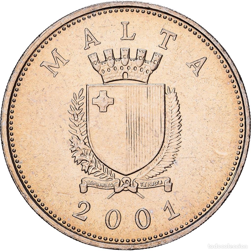 Monedas antiguas de Europa: [#1551893] Malta, 25 Cents, 2001, Franklin Mint, Cobre - n&iacute;quel, EBC, KM:97