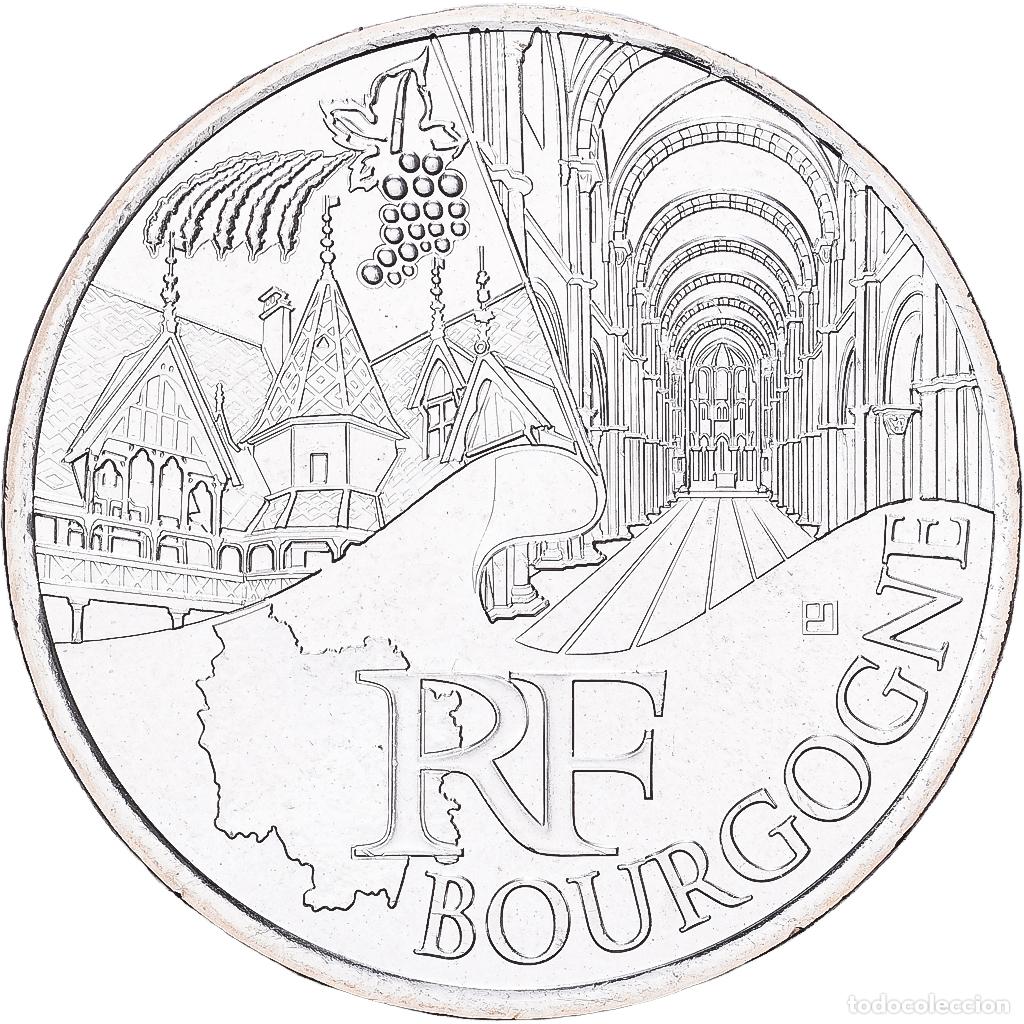 Monedas antiguas de Europa: [#1551872] Francia, 10 Euro, Bourgogne, 2011, Paris, Plata, EBC+, Gadoury:EU450, KM:1731