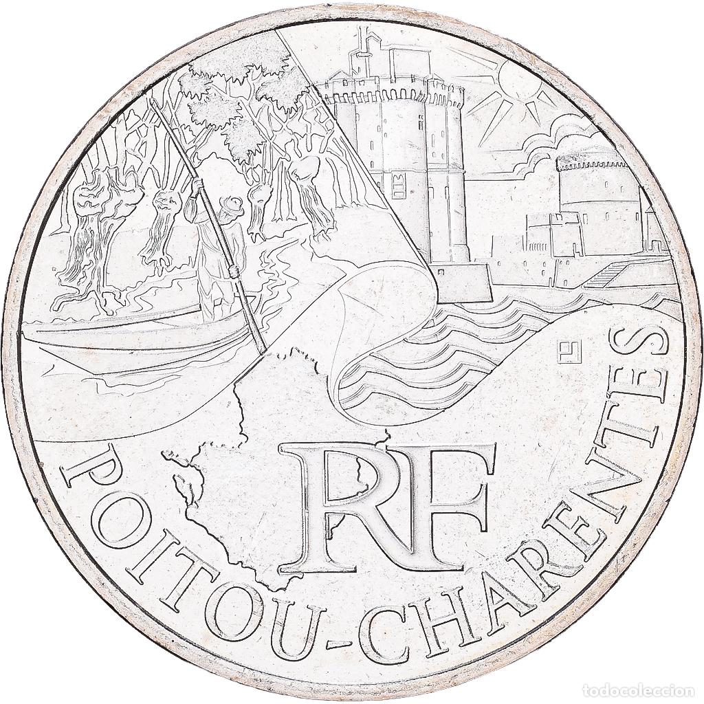Monedas antiguas de Europa: [#1551876] Francia, 10 Euro, Poitou-Charentes, 2011, Paris, Plata, EBC+, Gadoury:EU450