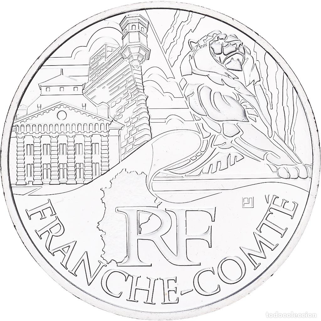 Monedas antiguas de Europa: [#1551873] Francia, 10 Euro, Franche-Comt&eacute;, 2011, Paris, Plata, EBC+, Gadoury:EU450