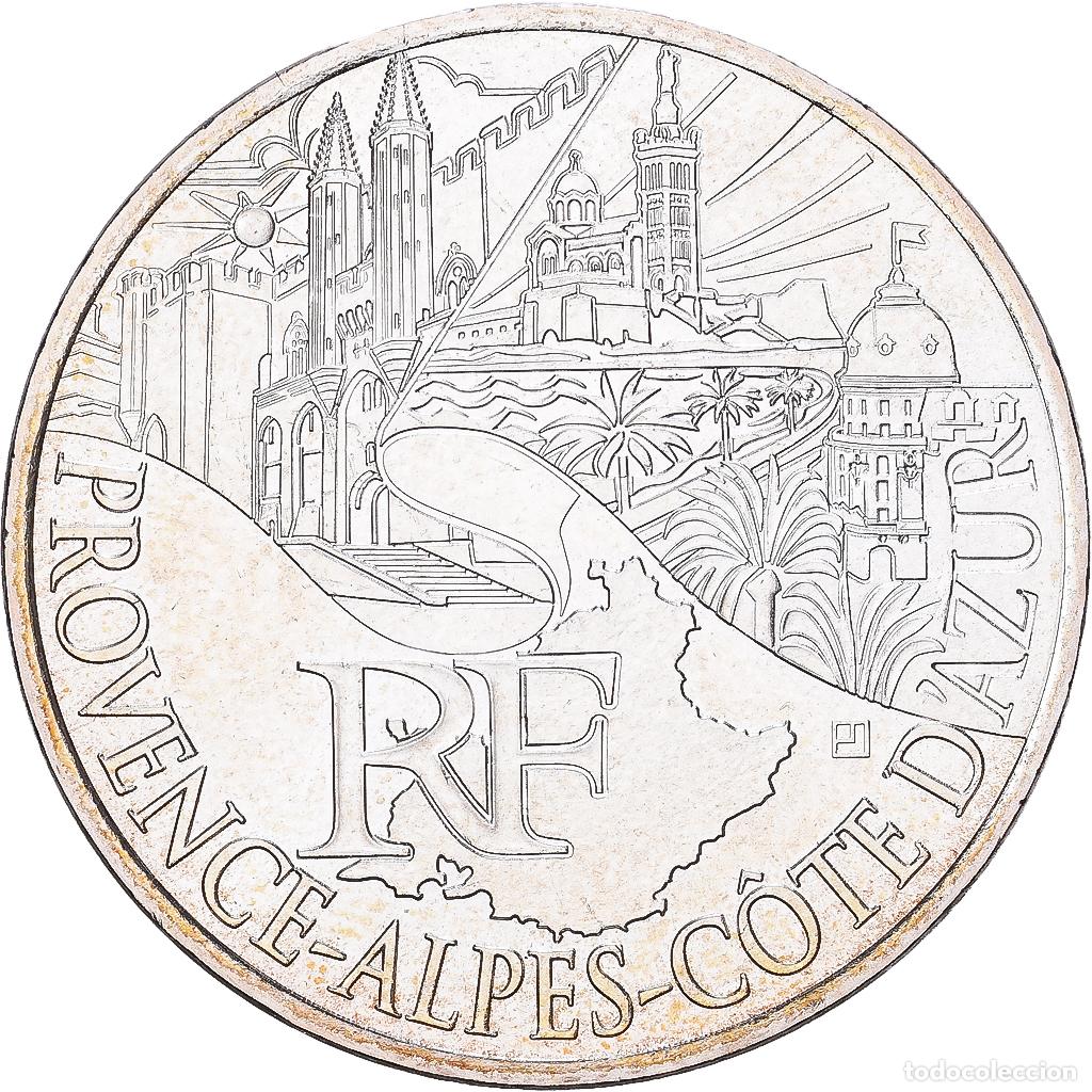 Monedas antiguas de Europa: [#1551874] Francia, 10 Euro, Provence-Alpes-C&ocirc;te d'Azur, 2011, Paris, Plata, EBC+