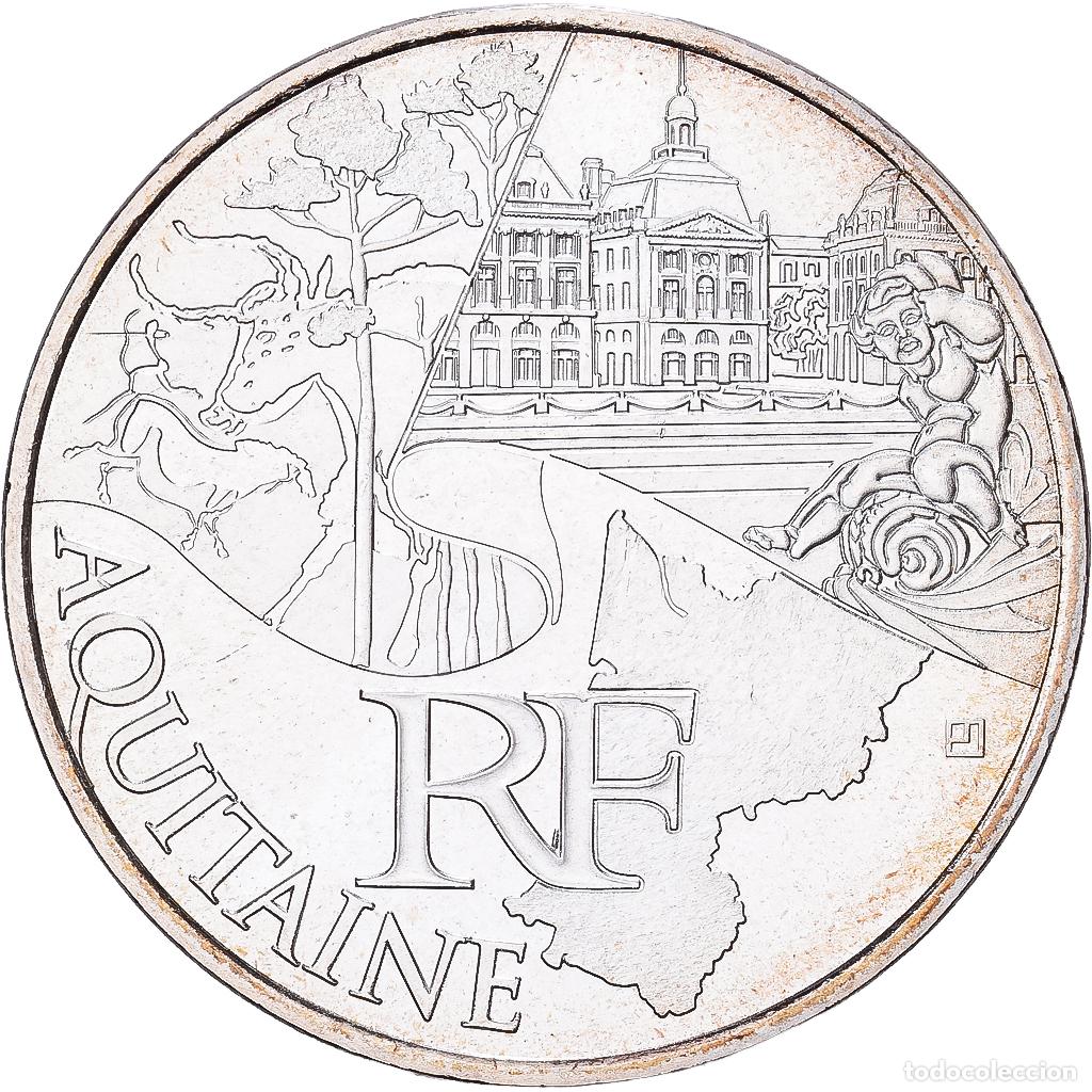 Monedas antiguas de Europa: [#1551881] Francia, 10 Euro, Aquitaine, 2011, Paris, Plata, EBC+, Gadoury:EU450, KM:1727