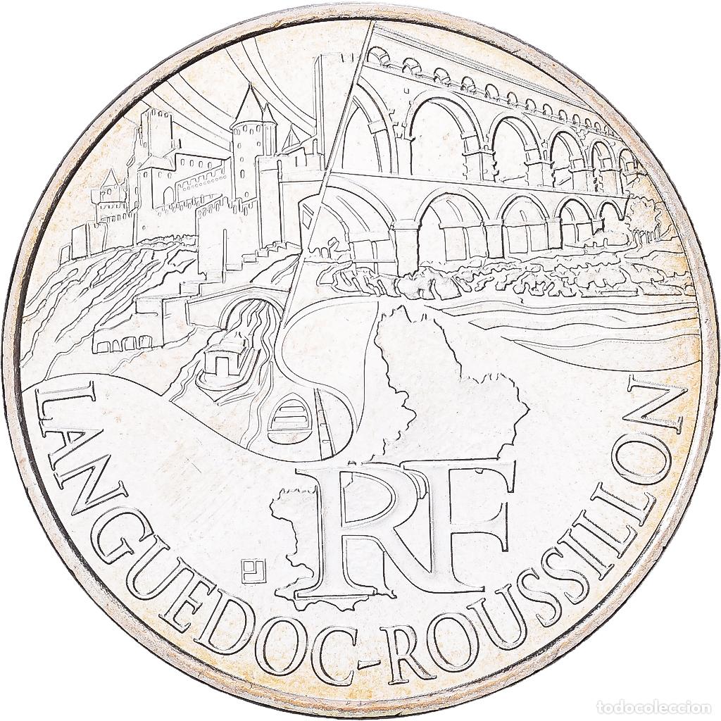 Monedas antiguas de Europa: [#1551879] Francia, 10 Euro, Languedoc-Roussillon, 2011, Paris, Plata, EBC+, Gadoury:EU450