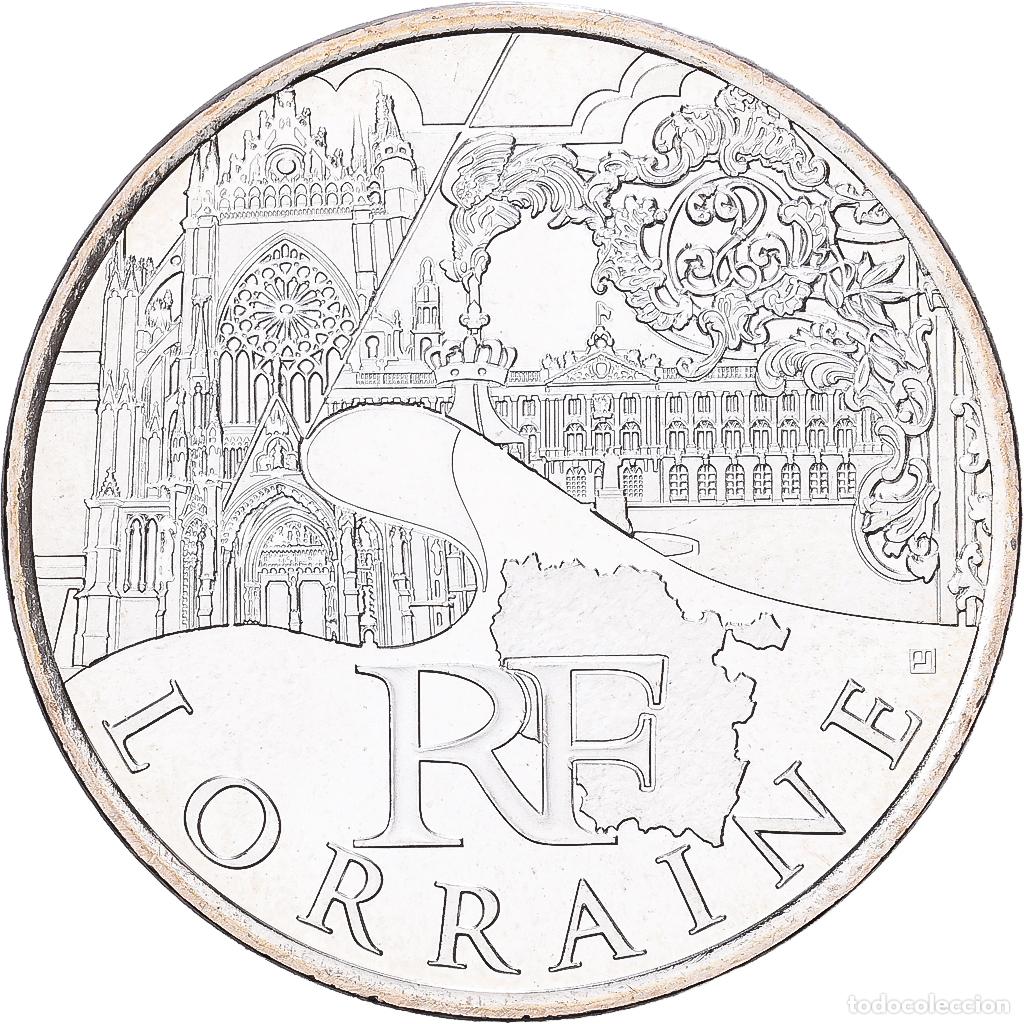 Monedas antiguas de Europa: [#1551878] Francia, 10 Euro, Lorraine, 2011, Paris, Plata, EBC+, Gadoury:EU450, KM:1743