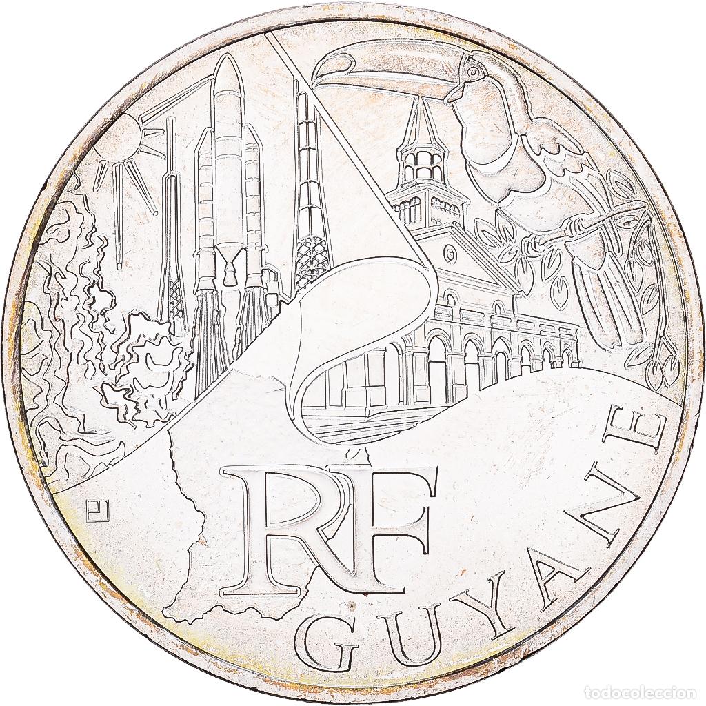 Monedas antiguas de Europa: [#1551883] Francia, 10 Euro, Guyane, 2011, Paris, Plata, EBC+, Gadoury:EU450, KM:1736