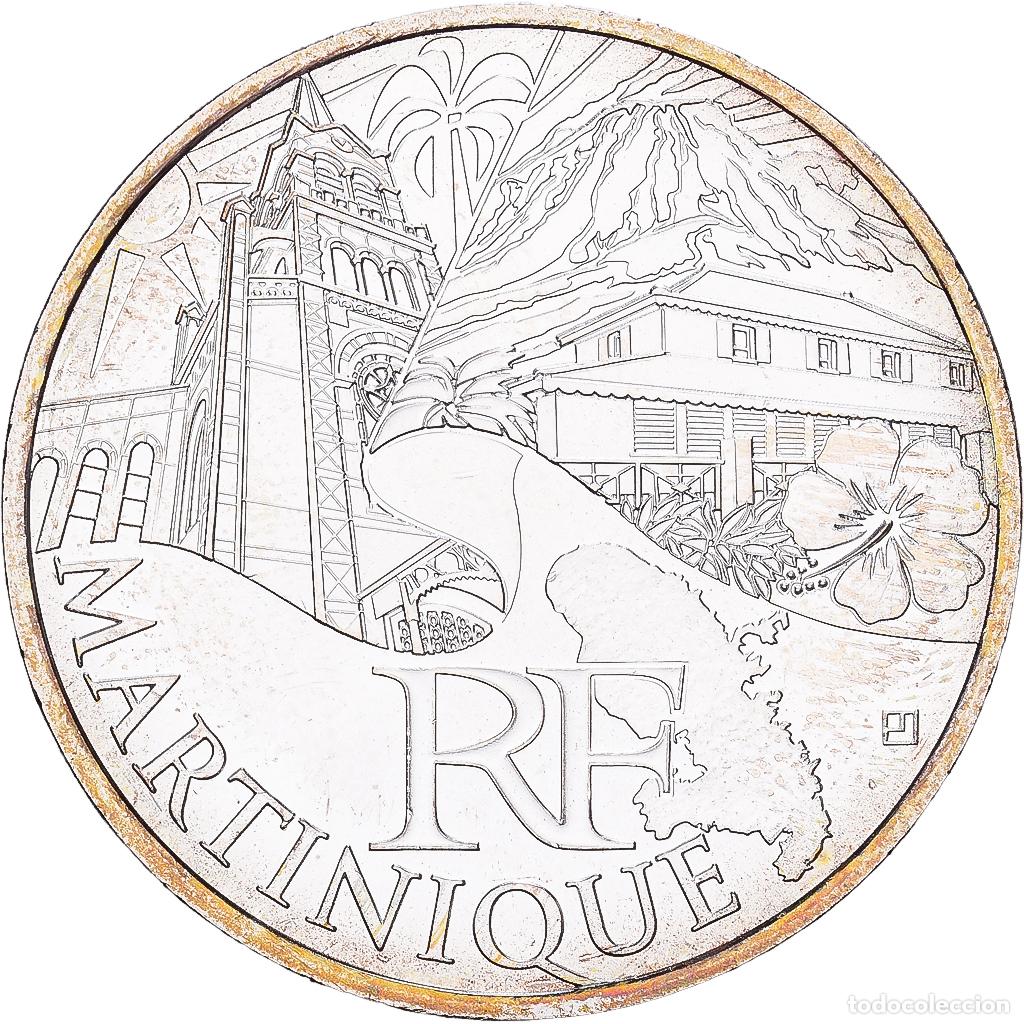 Monedas antiguas de Europa: [#1551884] Francia, 10 Euro, Martinique, 2011, Paris, Plata, EBC+, Gadoury:EU450, KM:1744
