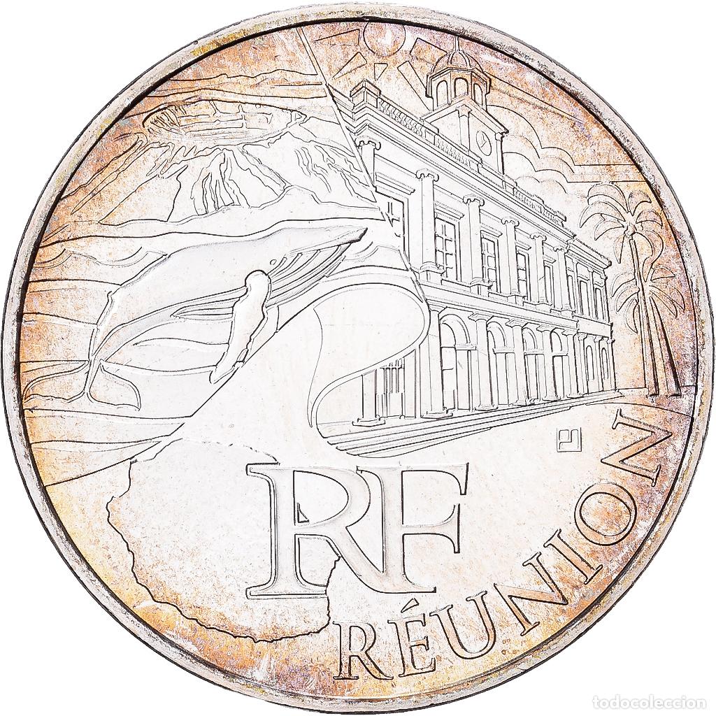Monedas antiguas de Europa: [#1551887] Francia, 10 Euro, R&eacute;union, 2011, Paris, Plata, EBC+, Gadoury:EU450, KM:1750