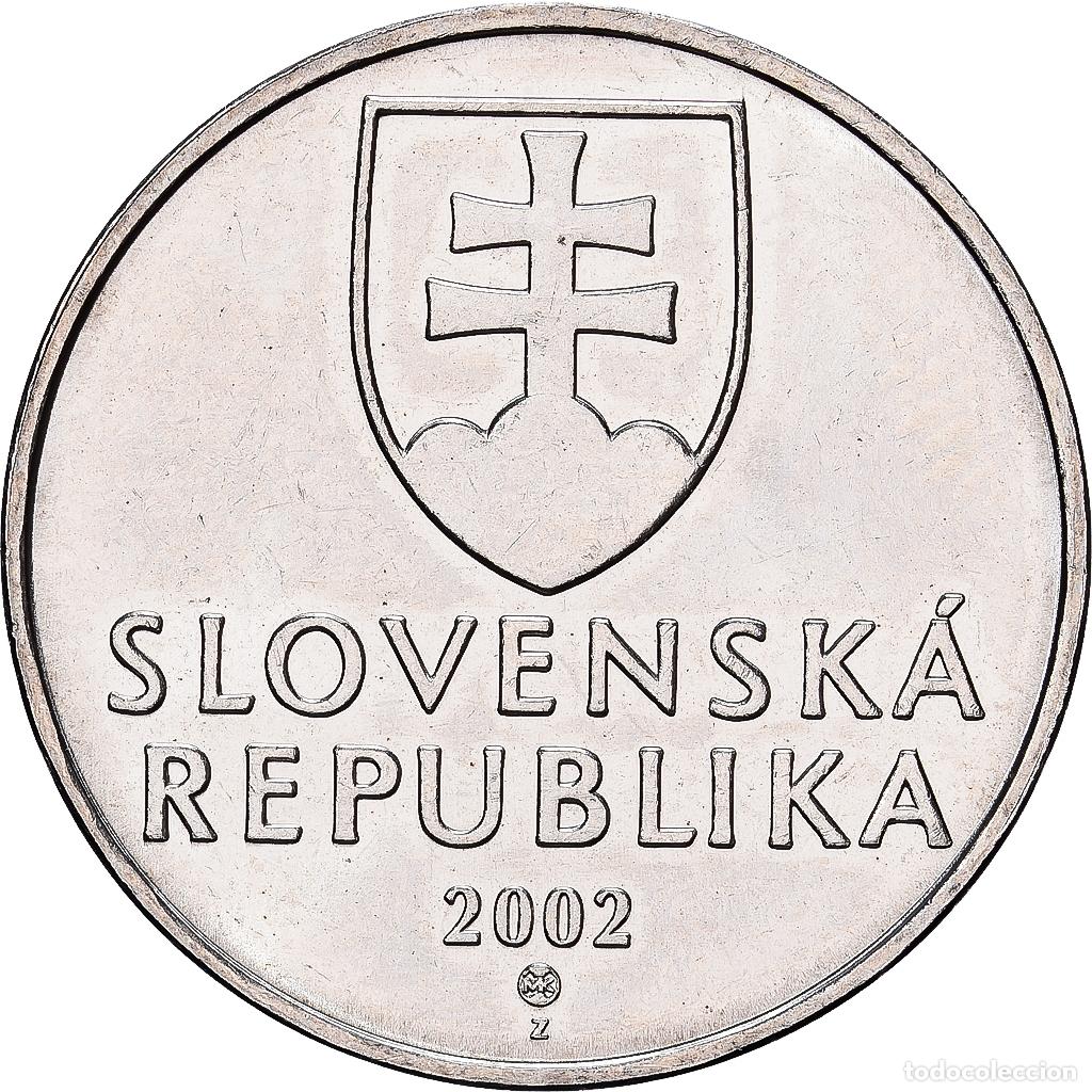 Monedas antiguas de Europa: [#1551916] Eslovaquia, 2 Koruna, 2002, N&iacute;quel chapado en acero, EBC, KM:13
