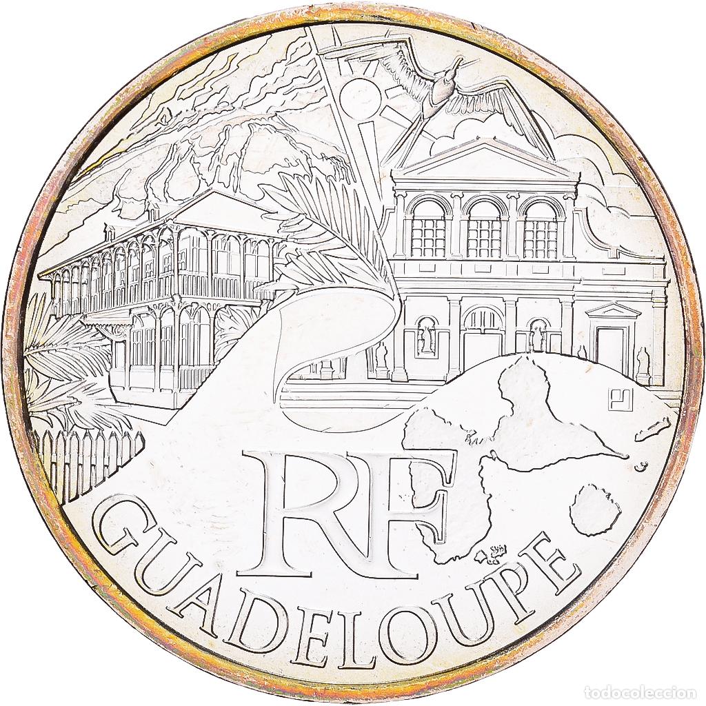 Monedas antiguas de Europa: [#1551885] Francia, 10 Euro, Guadeloupe, 2011, Paris, Plata, EBC+, Gadoury:EU450, KM:1737