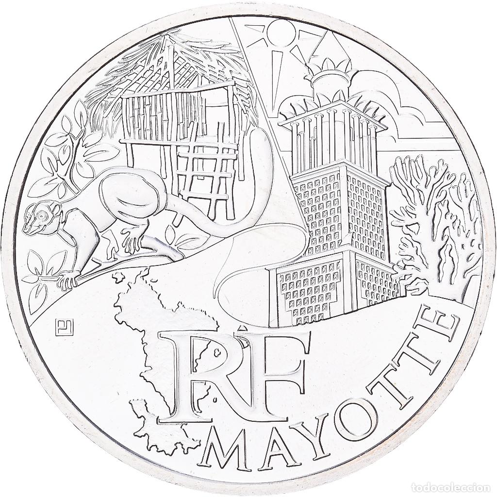 Monedas antiguas de Europa: [#1551886] Francia, 10 Euro, Mayotte, 2011, Paris, Plata, EBC+, Gadoury:EU450, KM:1726