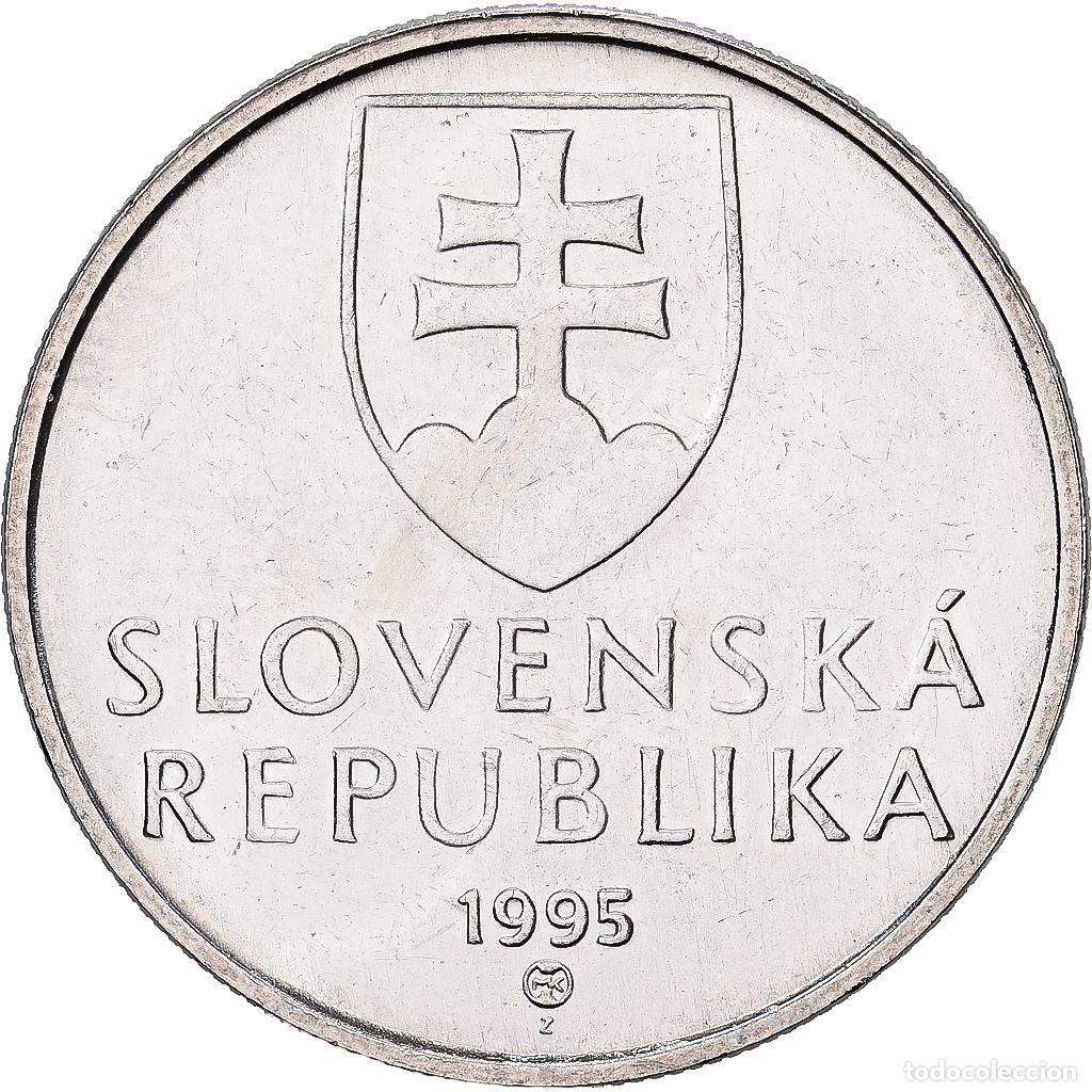 Monedas antiguas de Europa: [#1551915] Eslovaquia, 5 Koruna, 1995, N&iacute;quel chapado en acero, EBC, KM:14