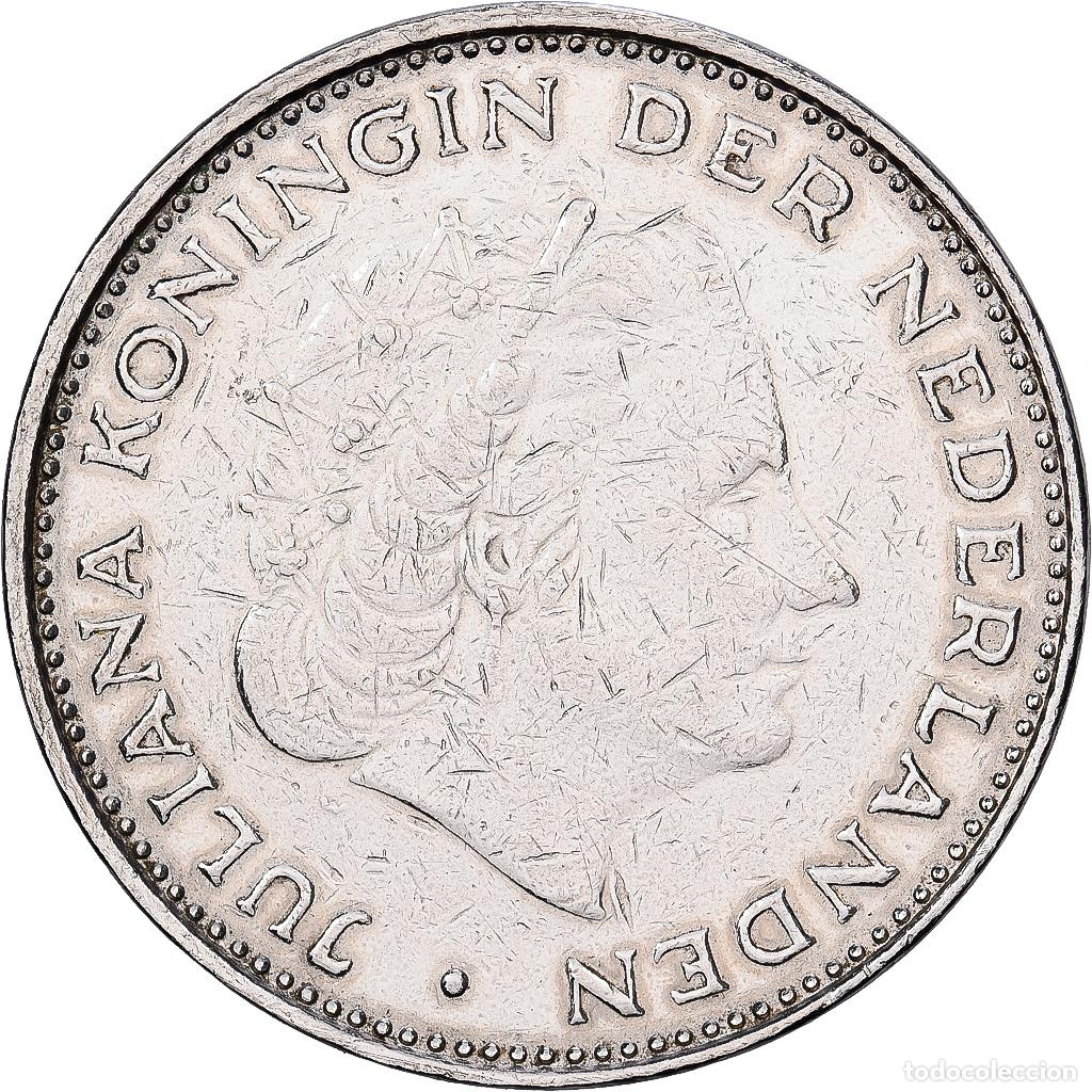Monedas antiguas de Europa: [#1551931] Pa&iacute;ses Bajos, Juliana, 2-1/2 Gulden, 1970, N&iacute;quel, MBC, KM:191