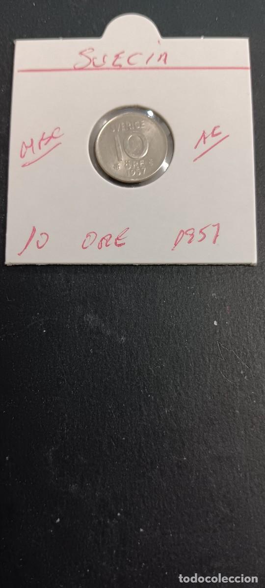 Monedas antiguas de Europa: SUECIA 10 ORE 1957 BC KM=823 (PLATA) GUSTAV VI