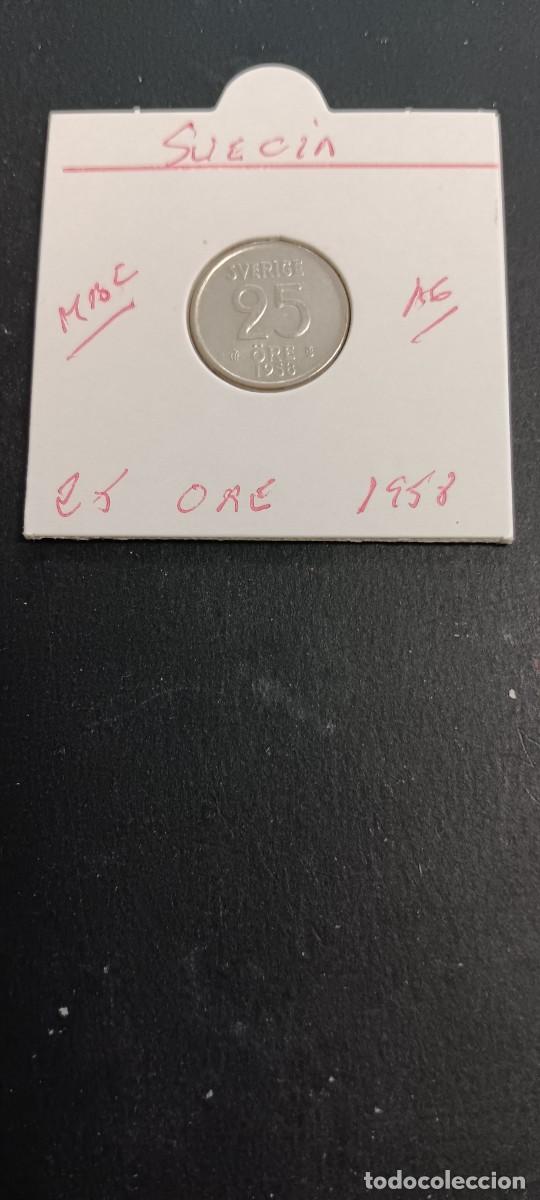 Monedas antiguas de Europa: SUECIA 25 ORE 1958 BC KM=824 (PLATA) GUSTAV VI