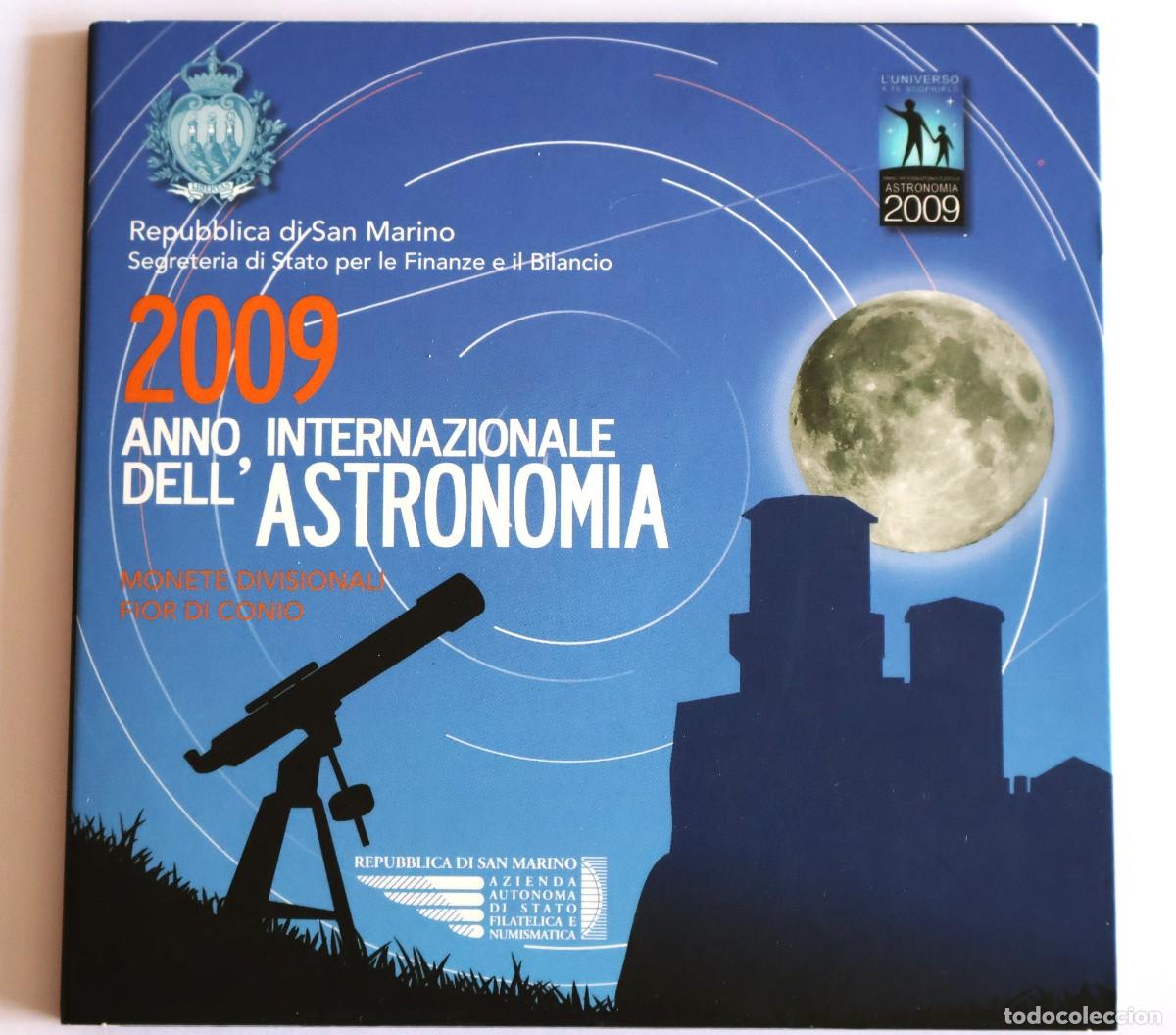 Monedas antiguas de Europa: CARTERA SAN MARINO 2009 (A&Ntilde;O INTERNACIONAL DE LA ASTRONOM&Iacute;A)
