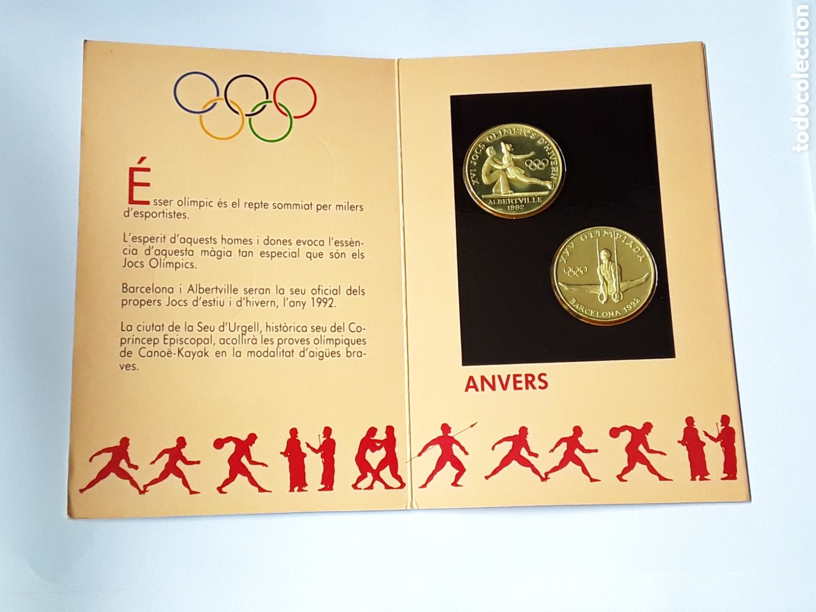 Monedas antiguas de Europa: ANDORRA 20 DINERS DE PLATA 1992 SET ALBERTVILLE Y BARCELONA