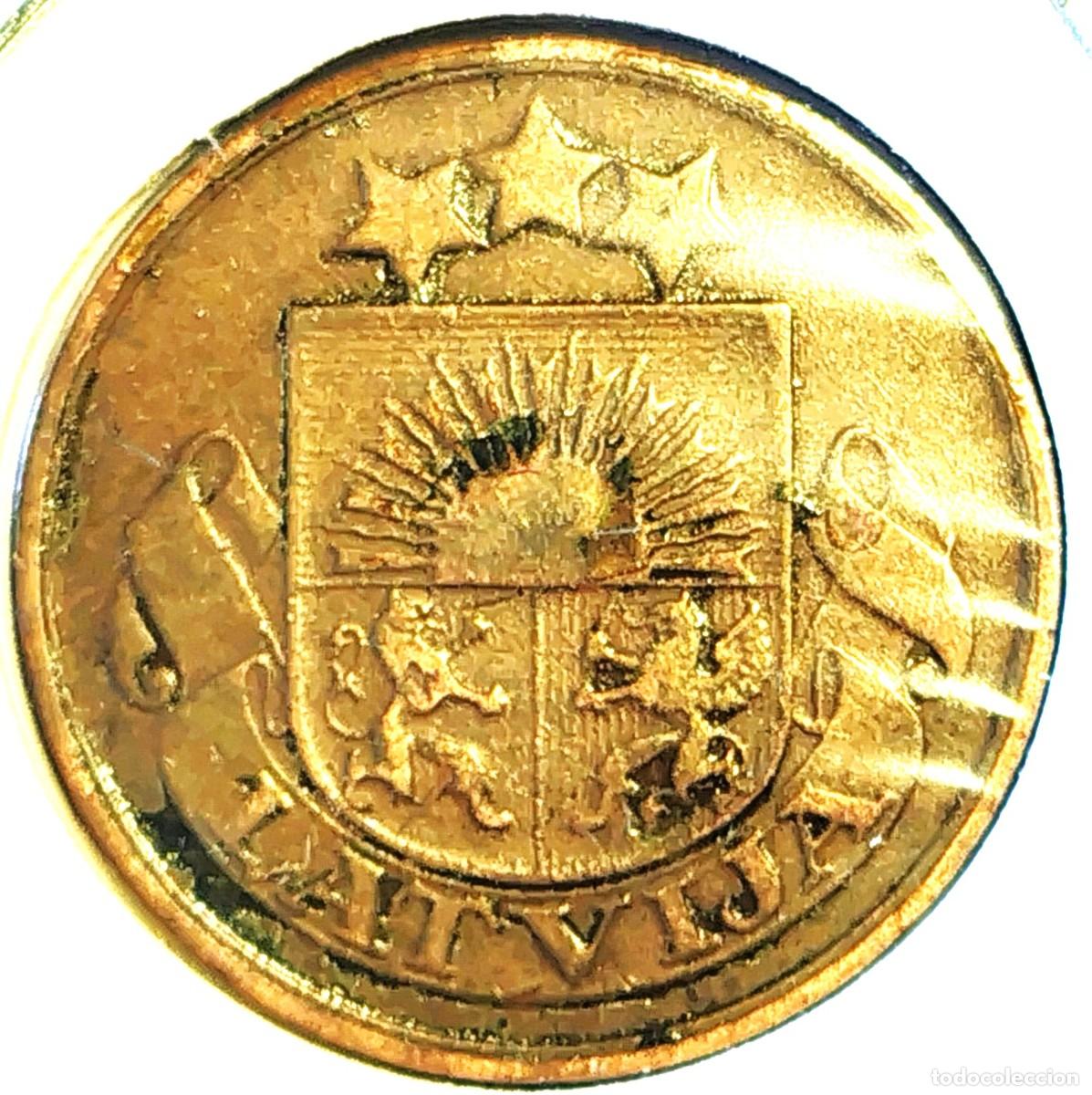 Alte M&uuml;nzen aus Europa: LETONIA (1922-1940) - 2 SANTIMI 1922 - PRIMERA REPUBLICA - A - 2 GR. BRONCE - DIAMETRO 19,50 mm - MB