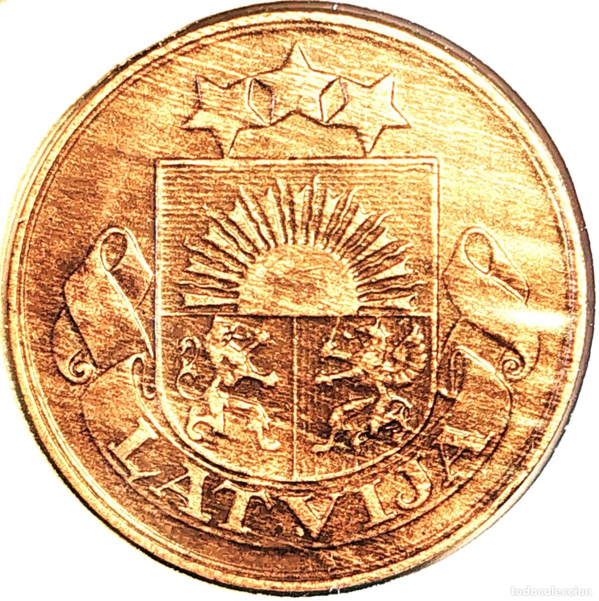 Monete antiche di Europa: LETONIA (1922-1940) - 2 SANTIMI 1932 - PRIMERA REPUBLICA - A - 2 GR. BRONCE - DIAMETRO 19,50 mm - MB