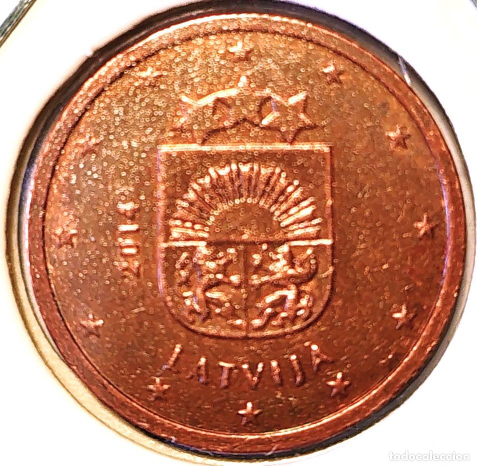 Alte M&uuml;nzen aus Europa: LETONIA (2014-) - 2 CENTIMOS 2014 - A - 3,06 GR. ACERO COBREADO - DIAMETRO 18,75 mm - MB - KM#151
