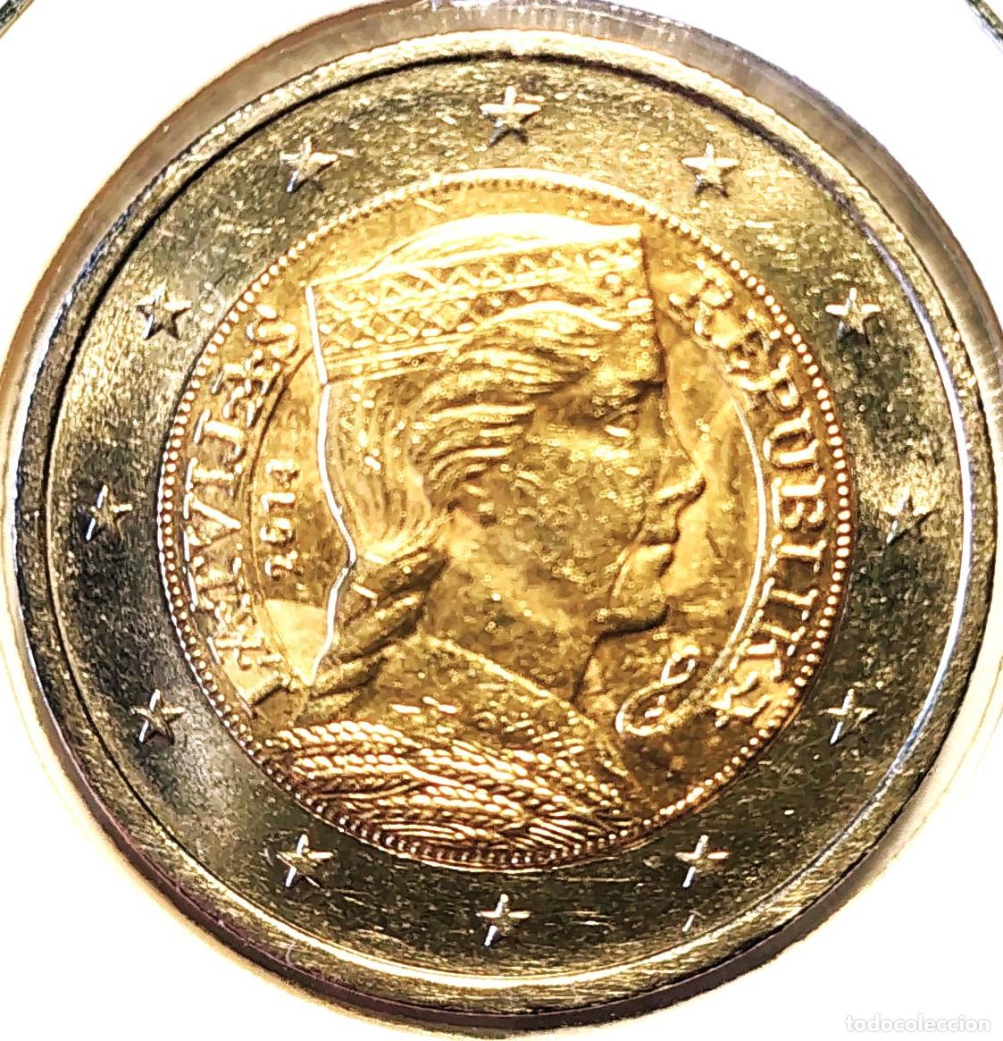Monedas antiguas de Europa: LETONIA (2014-) - 2 EUROS 2014 - A - 8,50 GR. BIMETALICA - DIAMETRO 25,75 mm - KM#157 - MB