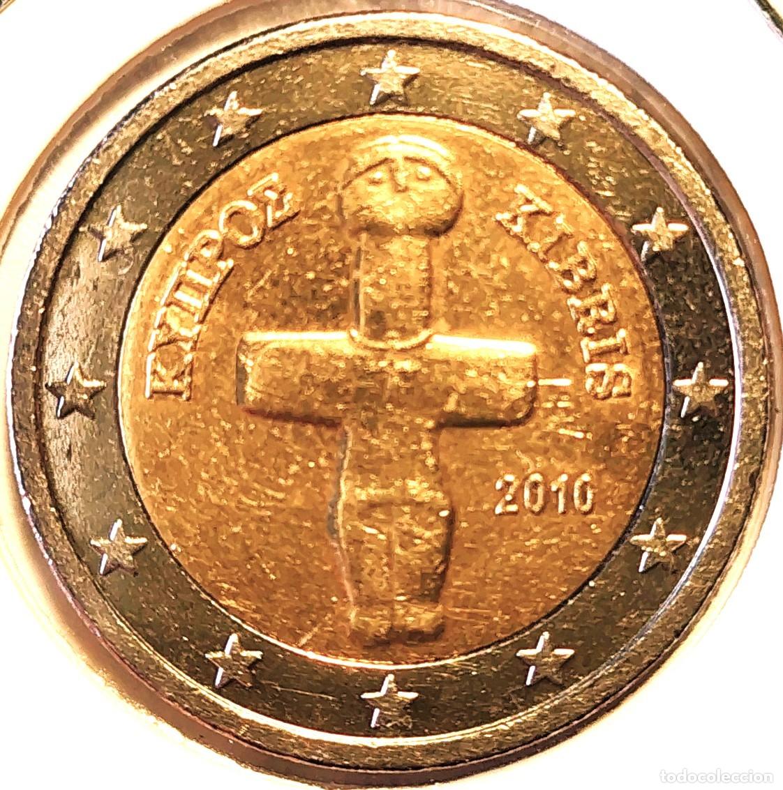 Monedas antiguas de Europa: CHIPRE (2008-) - 2 EUROS 2010 - A - 8,50 GR. BIMETALICA - DIAMETRO 25,75 mm - MB - KM#85