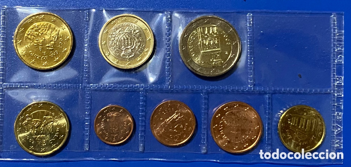 Monedas antiguas de Europa: San Marino 2008 serie EE euro