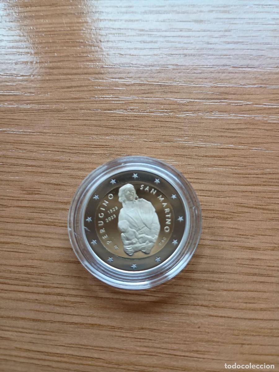 Monedas antiguas de Europa: San Marino 2 euros &euro; proof a&ntilde;o 2023 Perugino (en c&aacute;psula)