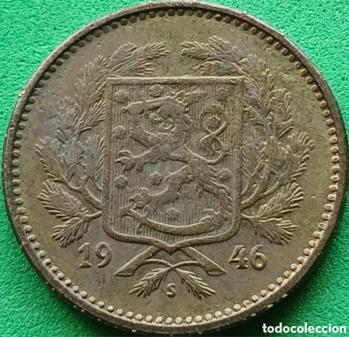 Monedas antiguas de Europa: Finlandia 5 marcos 1946 km#31a