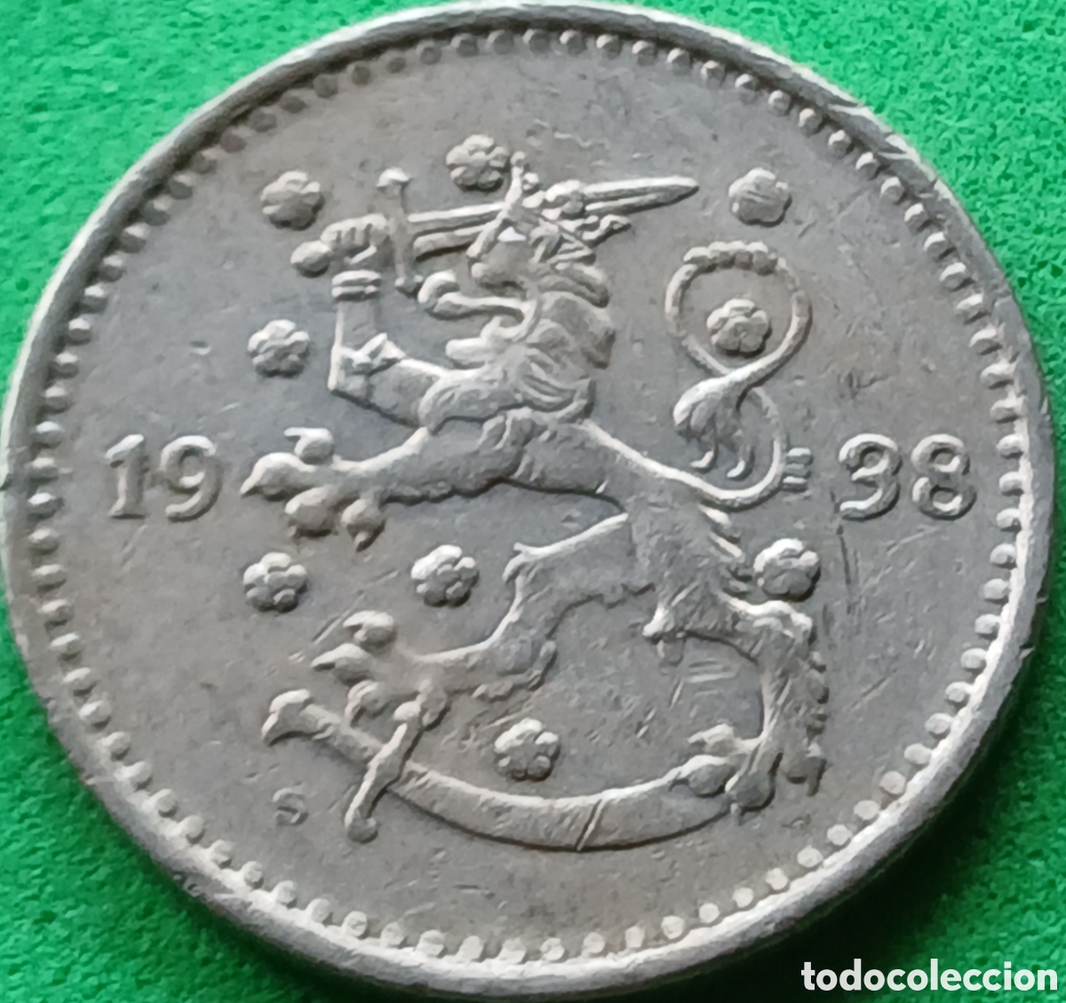 Monedas antiguas de Europa: Finlandia 1 marco 1938 km#30