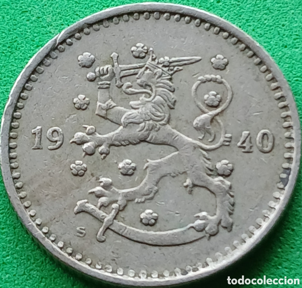 Monedas antiguas de Europa: Finlandia 1 marco 1940 km#30