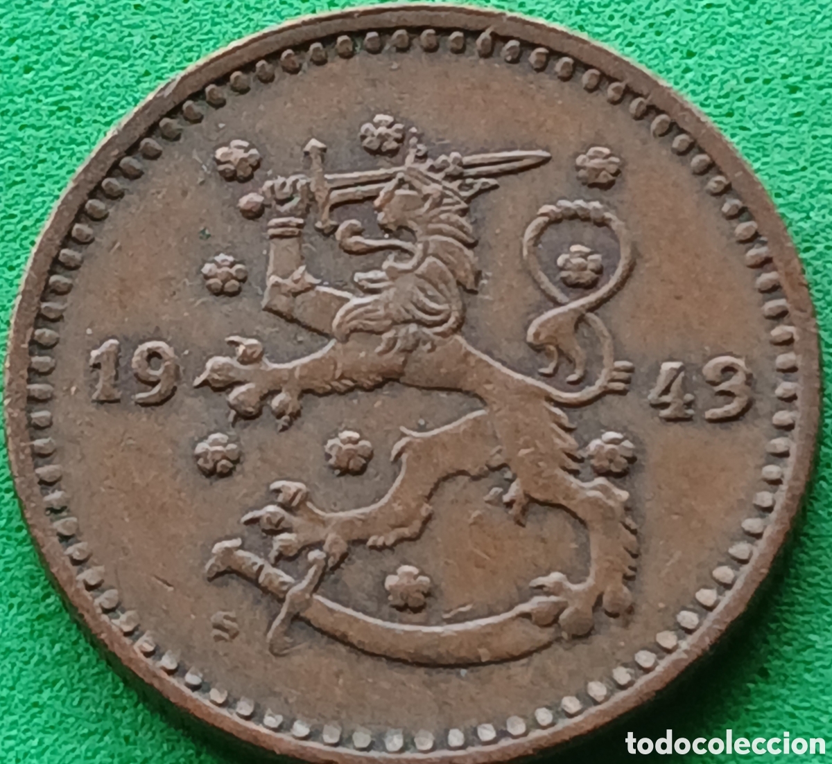 Monedas antiguas de Europa: Finlandia 1 marco 1943 km#30a