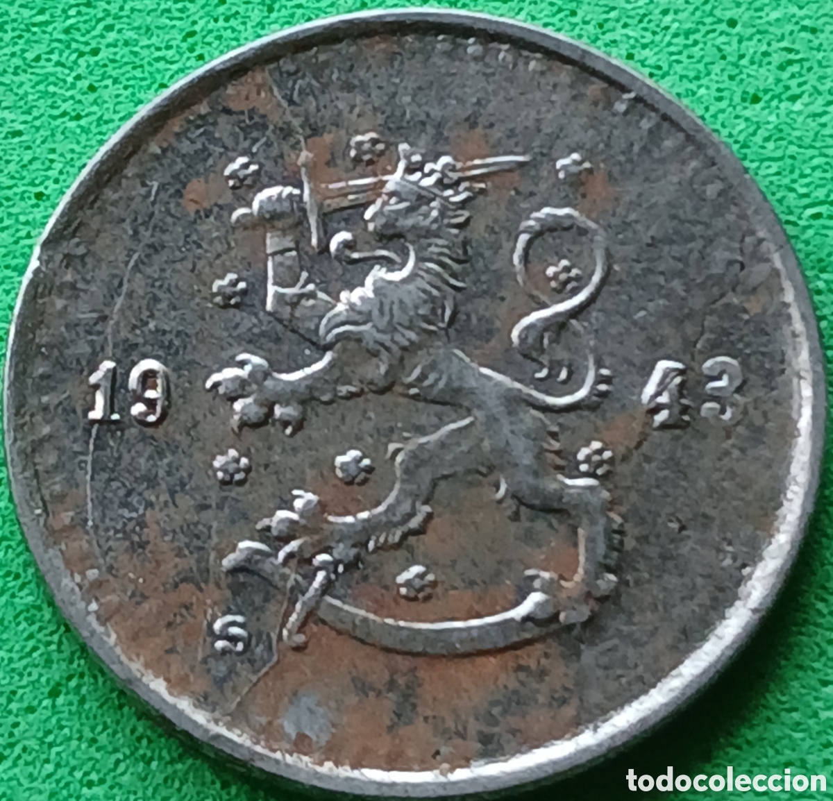 Monedas antiguas de Europa: Finlandia 25 pennia 1943 km#25b