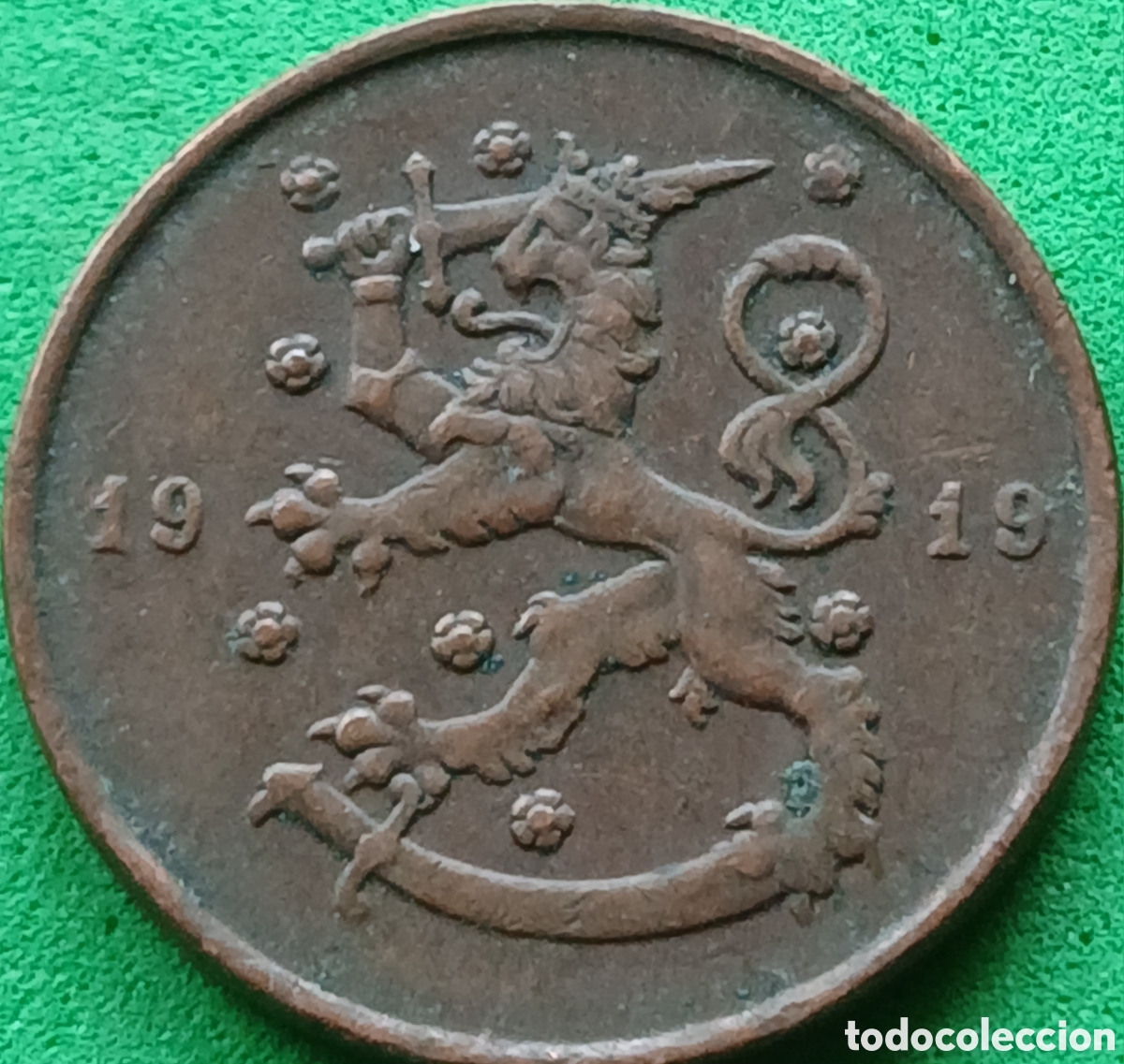 Monedas antiguas de Europa: Finlandia 10 pennia 1919 km#24