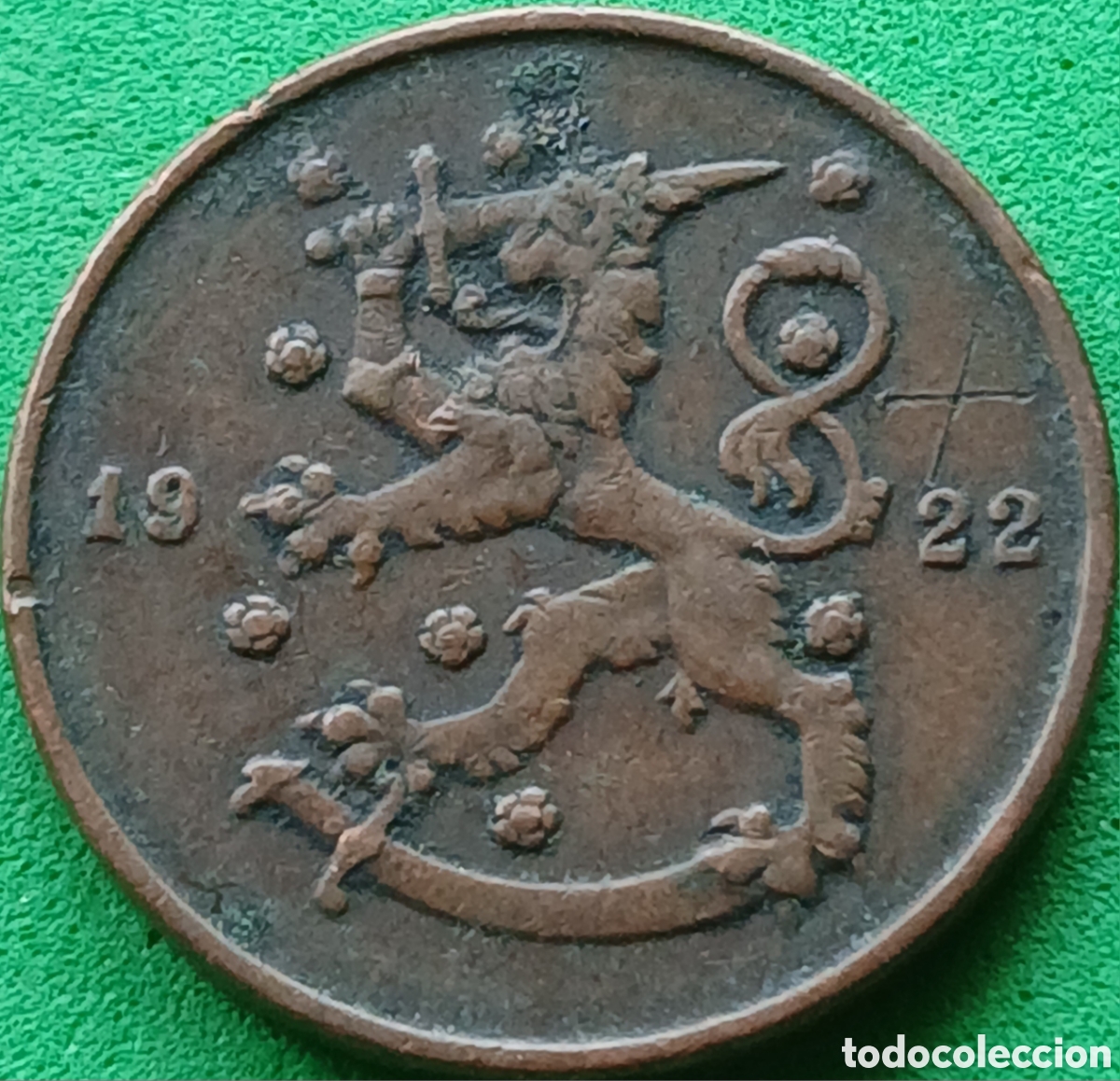 Monedas antiguas de Europa: Finlandia 10 pennia 1922 km#24