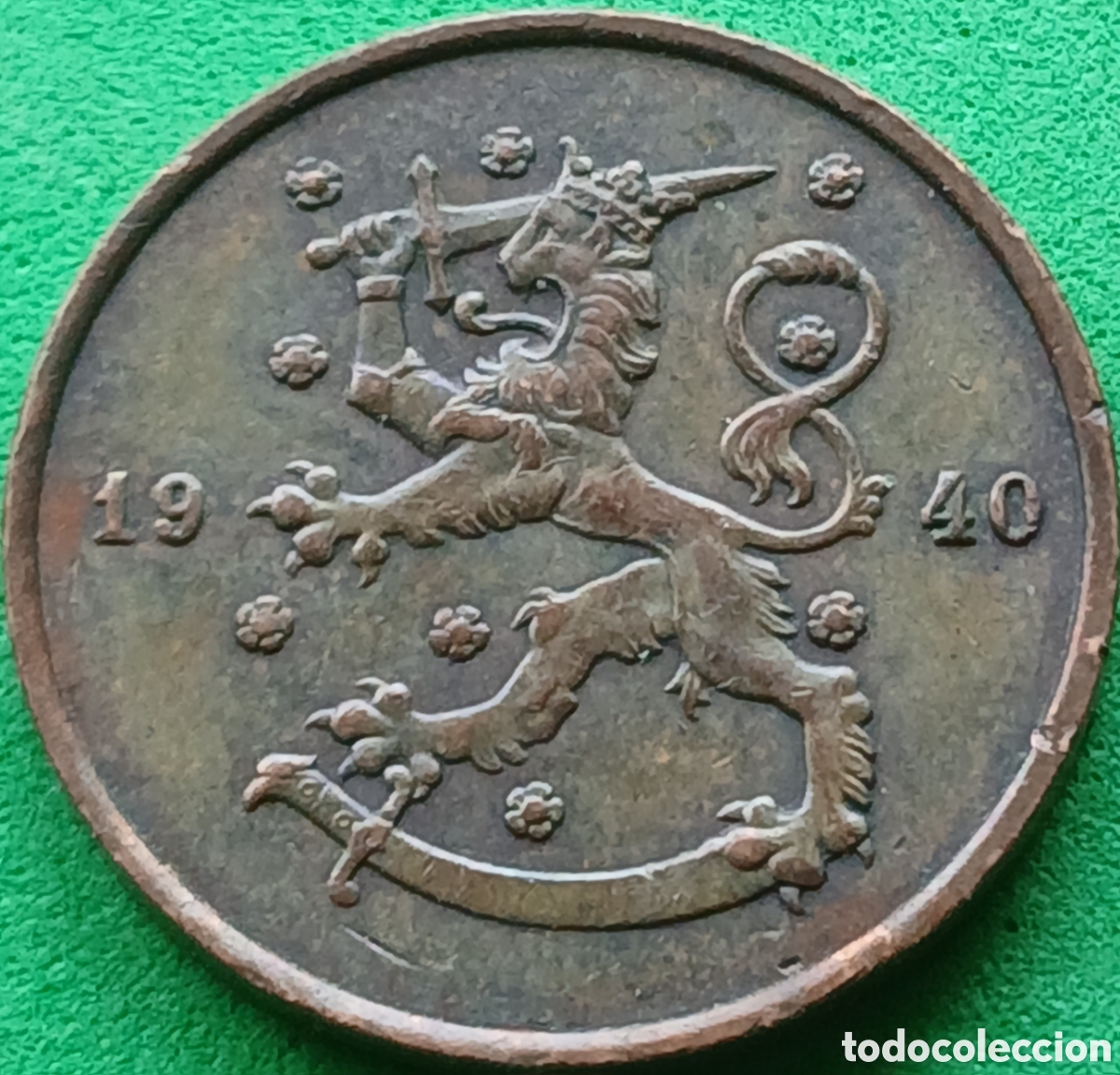 Monedas antiguas de Europa: Finlandia 10 pennia 1940 km#24